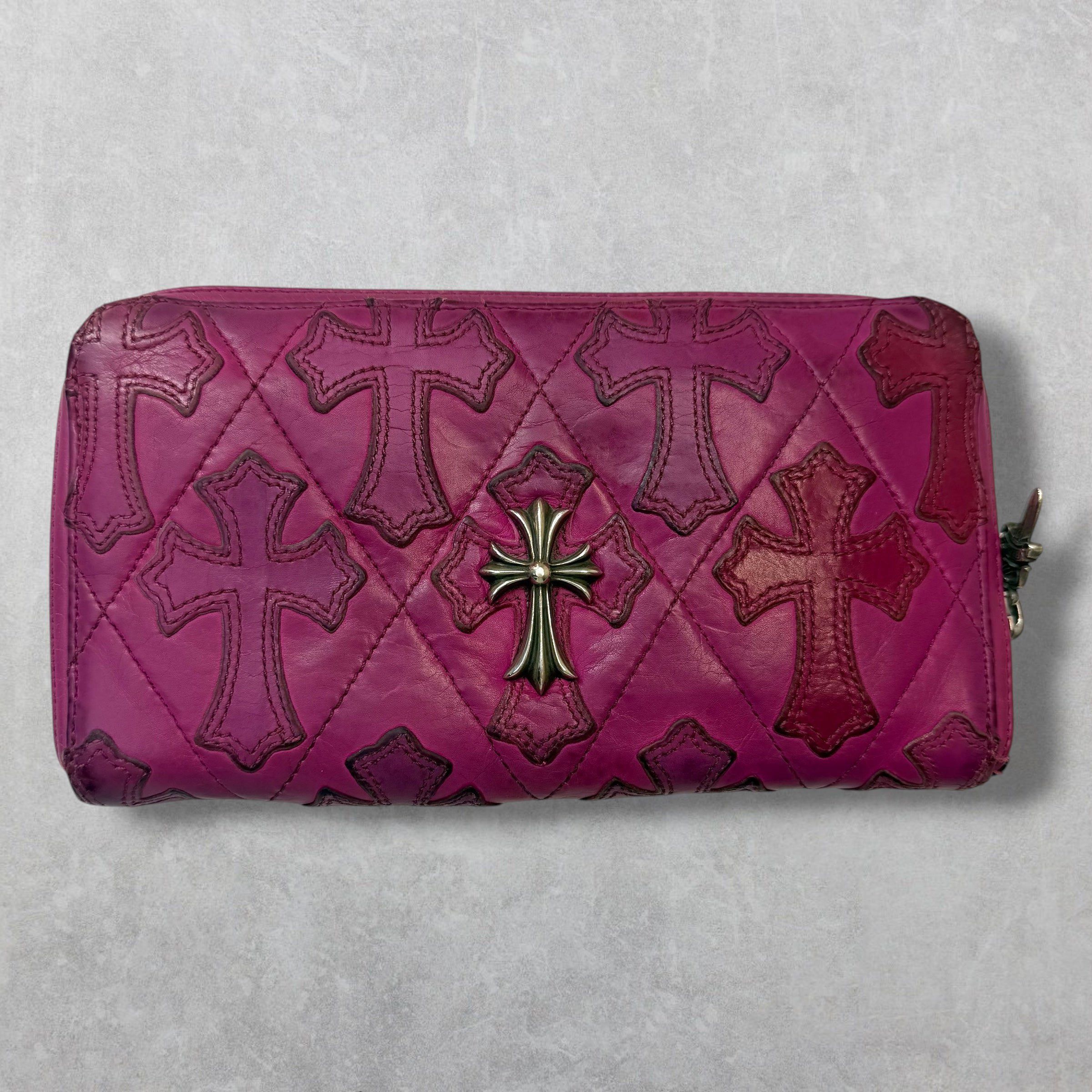 Chrome Hearts Chrome Hearts Pink Cemetery Cross Long Wallet Size ONE SIZE - 1 Thumbnail