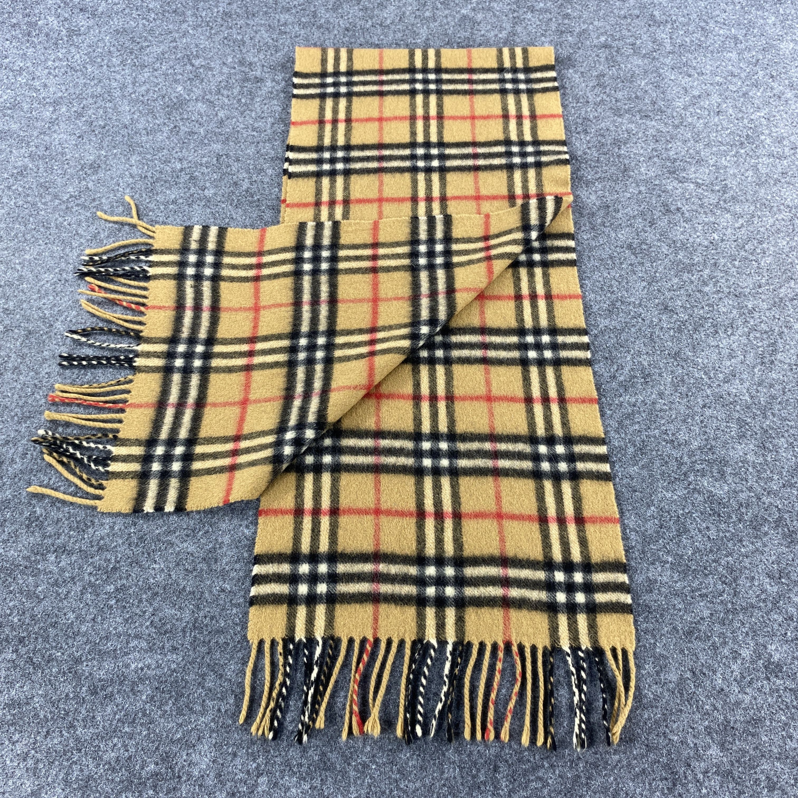 Burberry × Vintage Burberrys Scarf # D635 # Muffler # Neckwear Size ONE SIZE - 4 Thumbnail