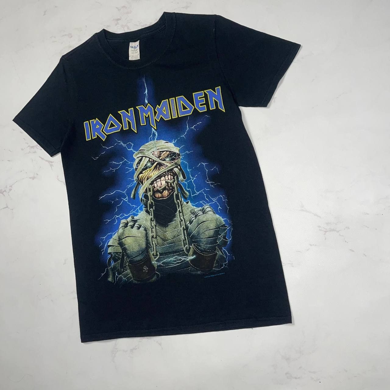 Vintage vintage x band tee Cotton Iron Maiden T Shirt Gildan Sz S Size US S / EU 44-46 / 1 - 5 Thumbnail