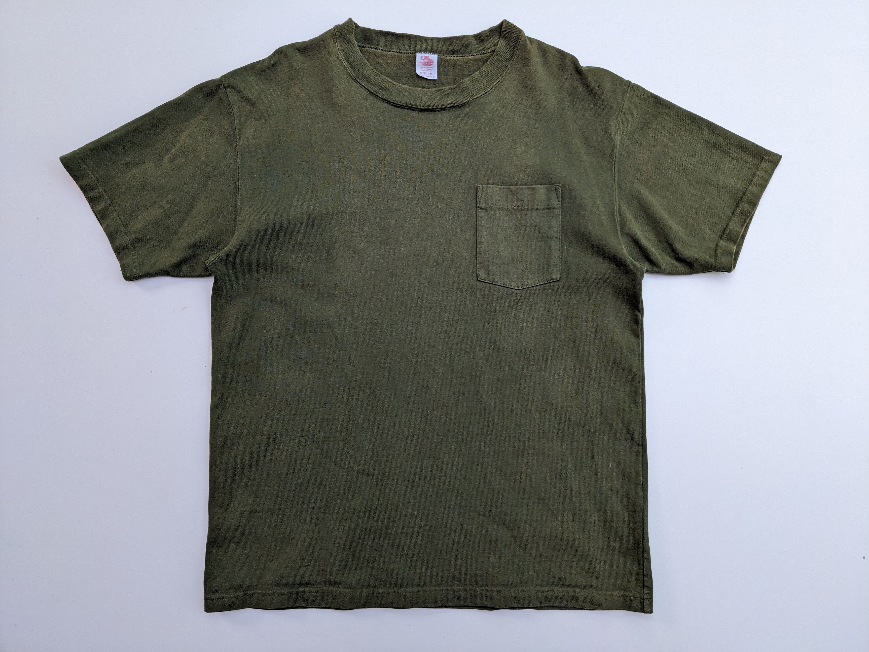 CAT'S PAW × Sugar Cane × Vintage Vintage 90s Cat's Paw plain pocket tee Size US M / EU 48-50 / 2 - 1 Thumbnail