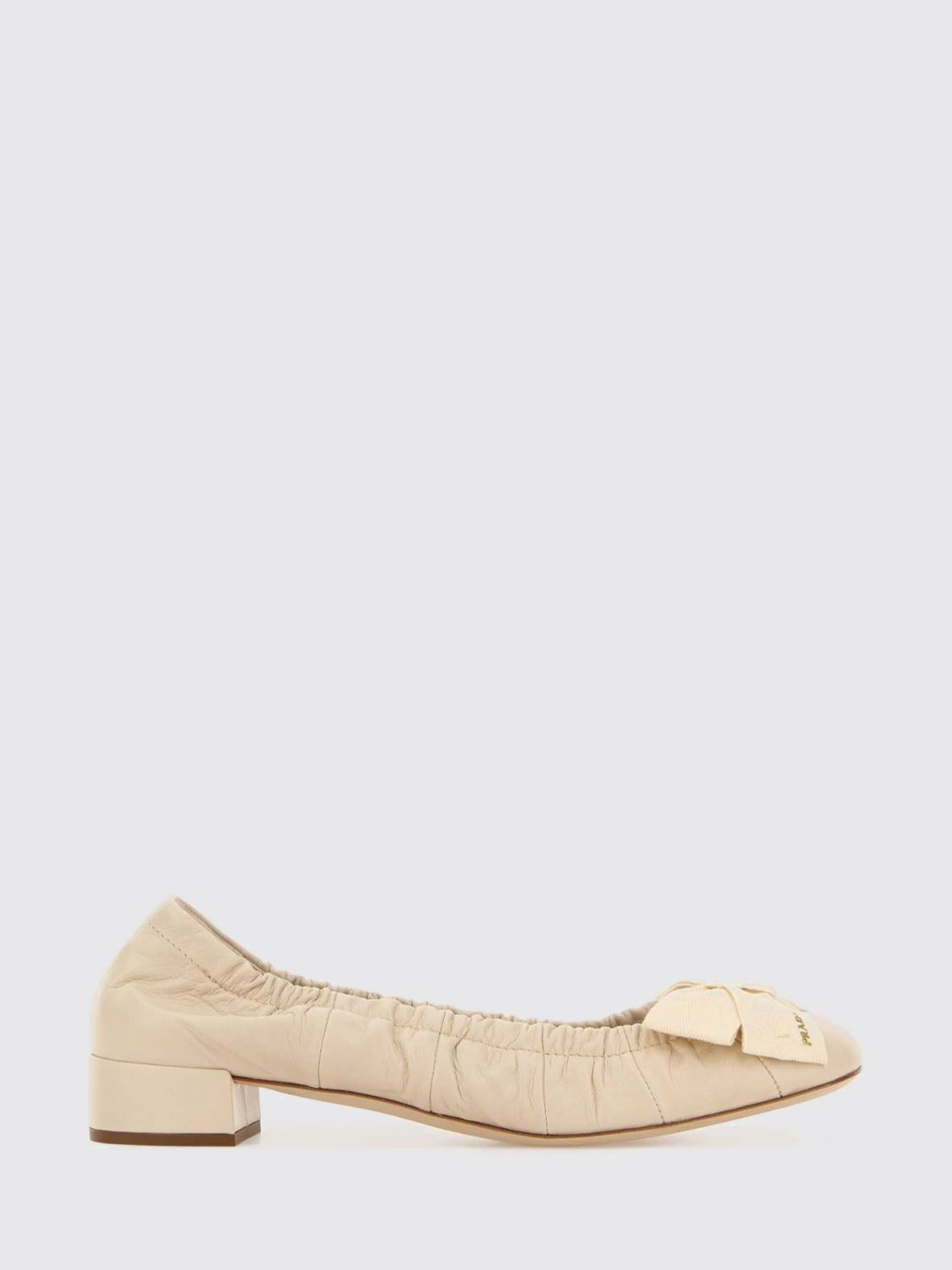 Prada Prada Ballet Flat Woman Ivory Size US 9 / IT 39 - 1 Preview