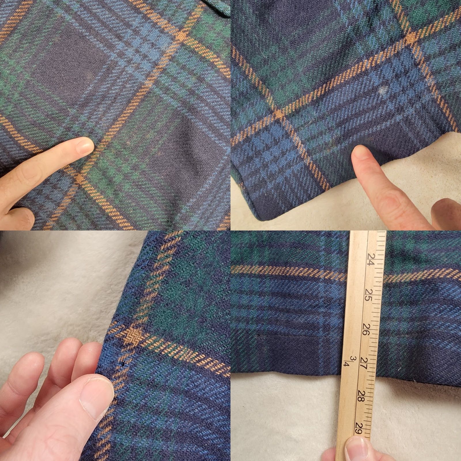 Pendleton VINTAGE Pendleton Jacket Mens Wool Plaid Mackinaw Cruiser Mid-Length Blue Green US Size US M / EU 48-50 / 2 - 8 Thumbnail