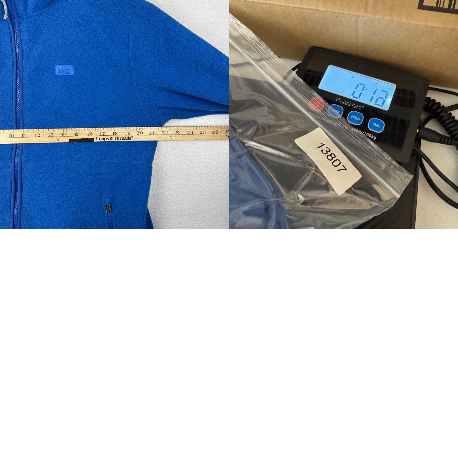 Vintage REI Mens L Blue Full Zip Fleece Jacket Hiking Gorp Windbreaker Sweater Outdoor Casual Size US L / EU 52-54 / 3 - 8 Thumbnail