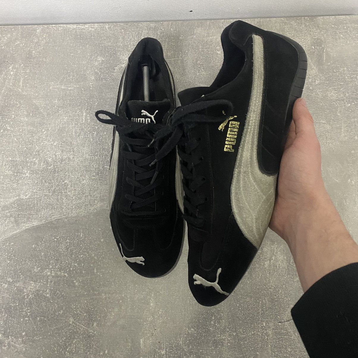 Puma Vintage Puma Speedcat SuedeBlack Sneakers Y2K Size US 12 / EU 45 - 2 Thumbnail