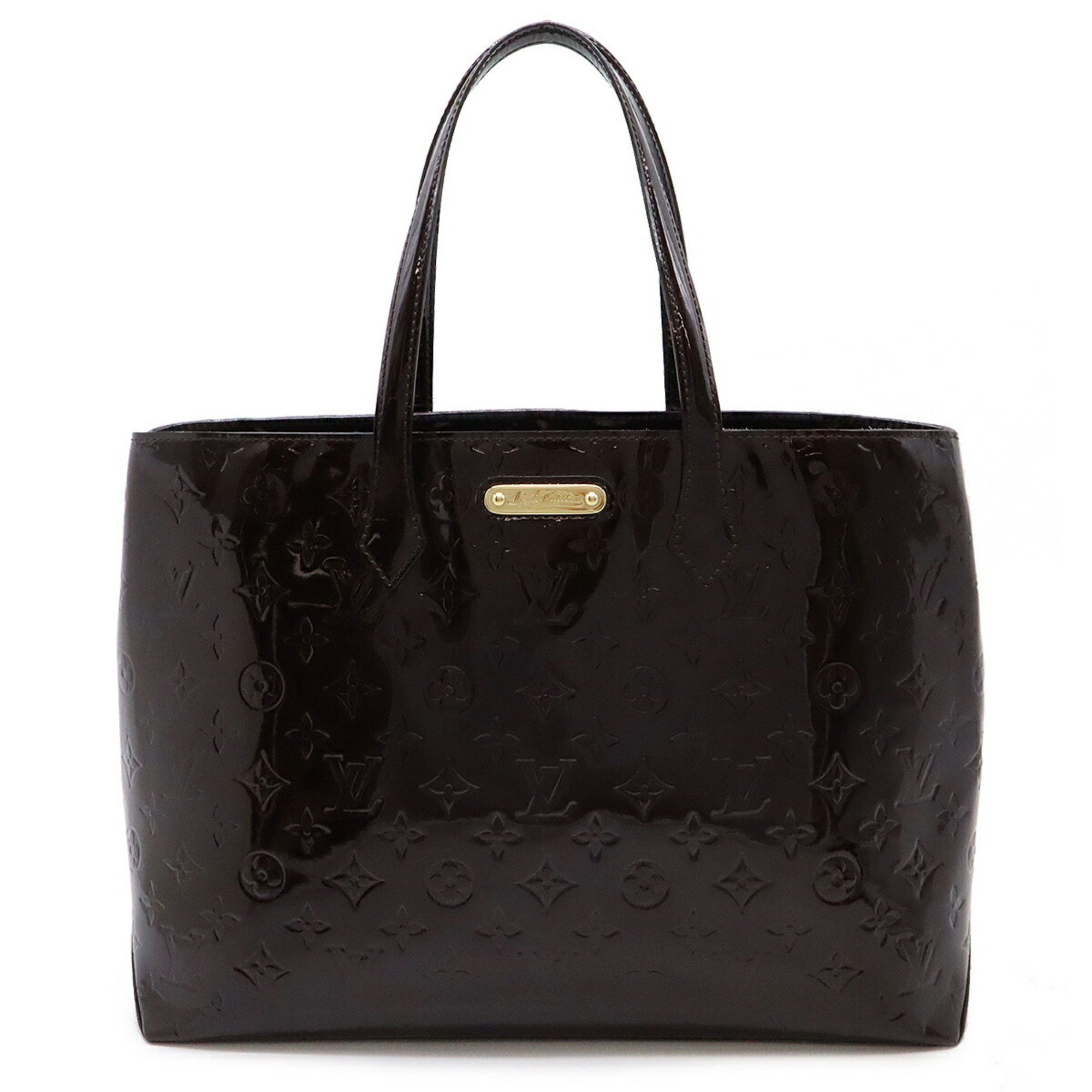 Louis Vuitton Monogram Vernis Wilshire Mm Tote Bag Shoulder Enamel Amaranth M91645, Women's