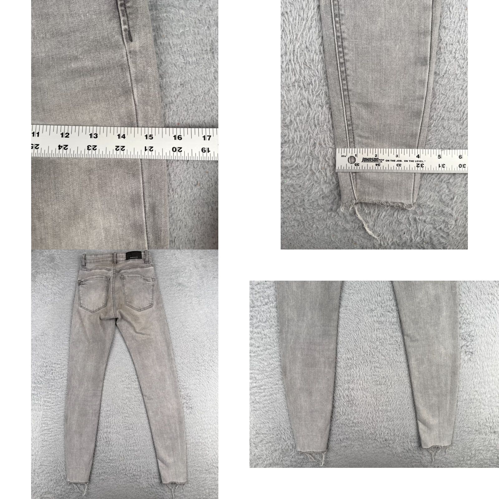 Stradivarius Stradivarius Jeans Womens Gray Skinny Regular Waist Cotton 23x27 Distressed Stretch Pockets 5-Pocket Design Vintage: No Feature: Medium Wash 2 Size 26" / US 2 / IT 38 - 9 Thumbnail