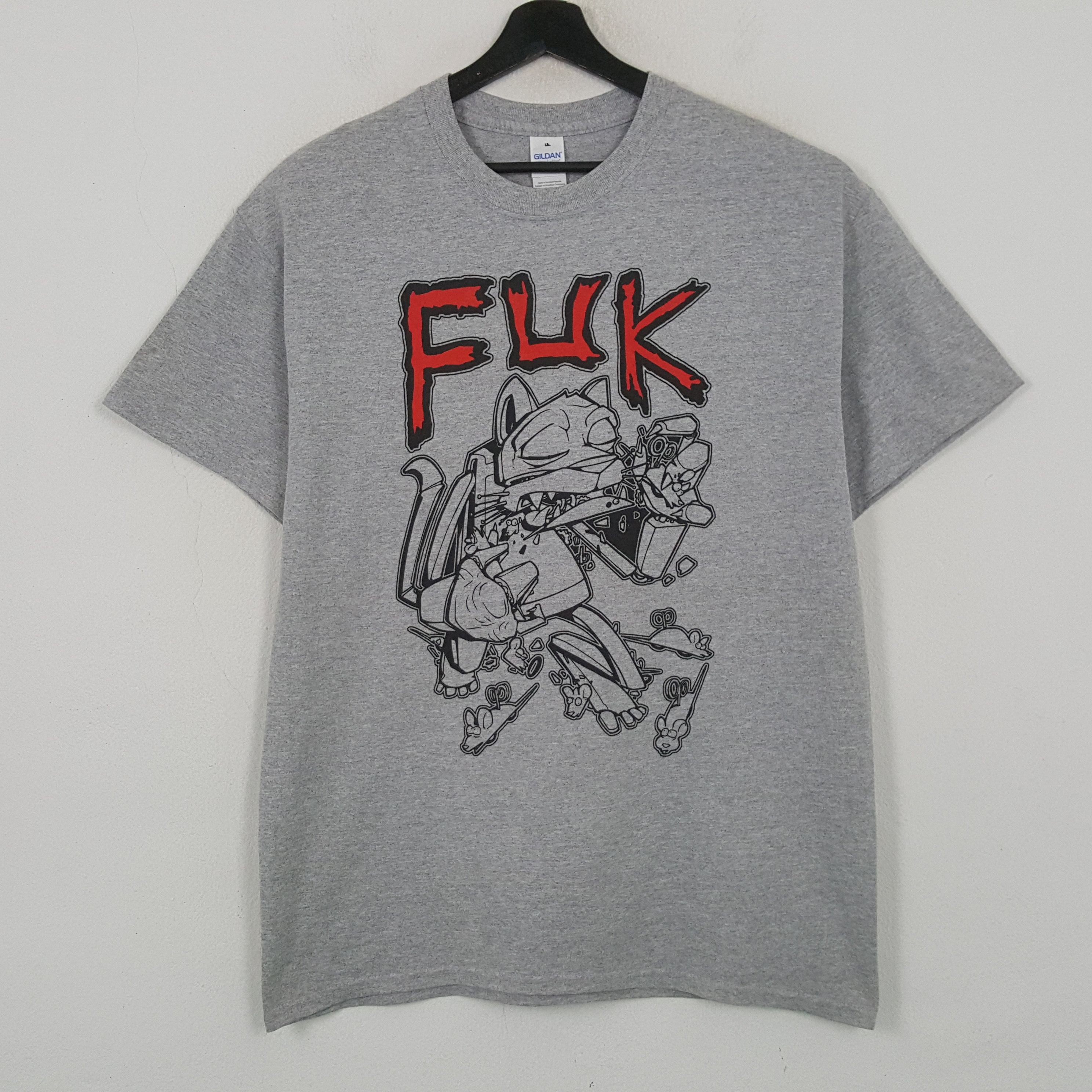 Gildan FUK Hardcore Punk Band Tshirt RR6 Size US L / EU 52-54 / 3 - 1 Thumbnail