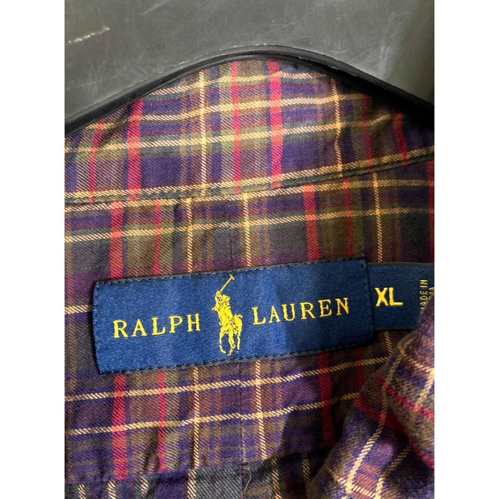 Ralph Lauren Ralph Lauren Button Down Shirt Mens XL Purple Green Plaid Long Sleeve Outdoor Shirt Size US XL / EU 56 / 4 - 6 Thumbnail