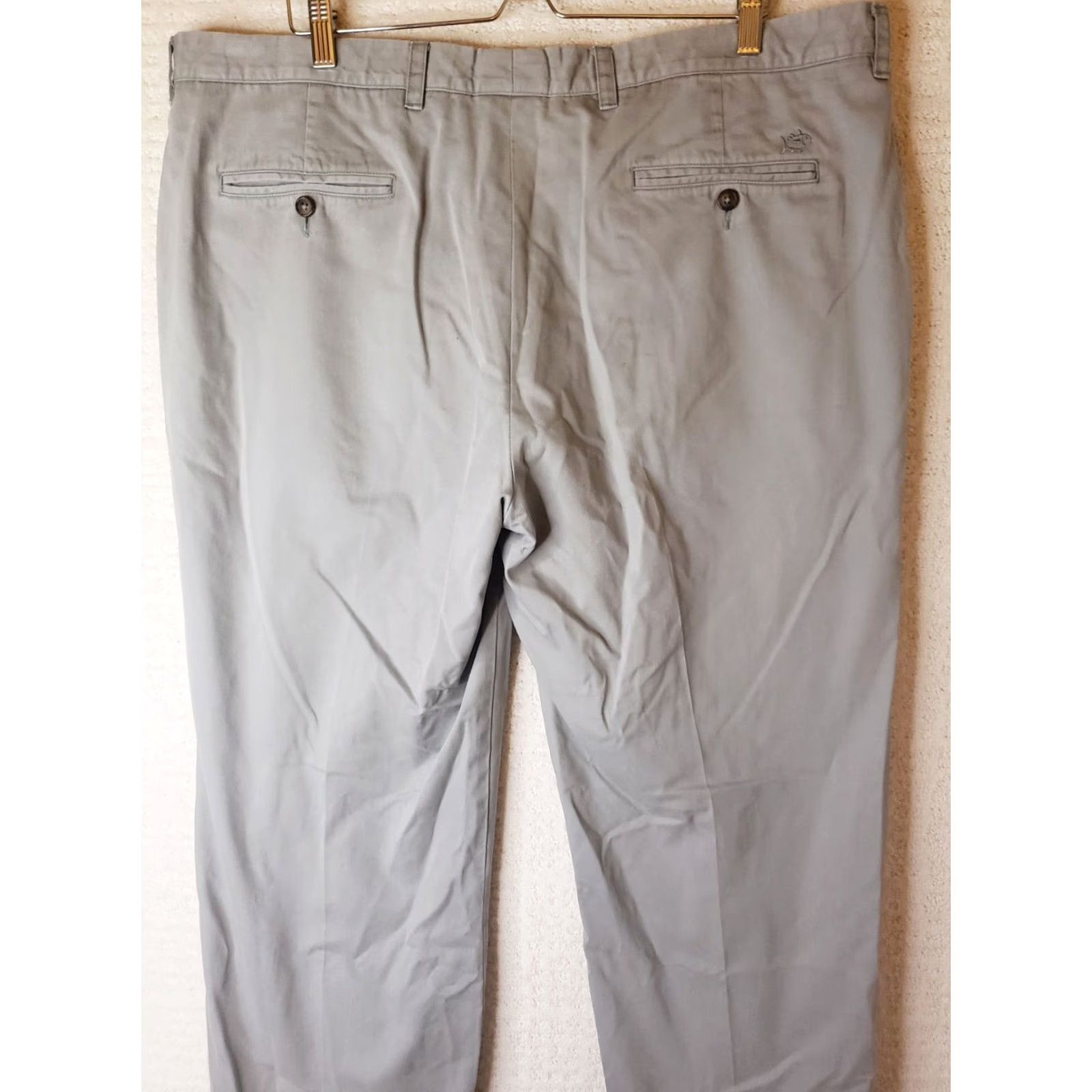 Southern Tide Southern Tide Pants SkipJack High Rise Straight Green Khaki Mens 42W x 33.5L Adjustable Flat Front Pima Cotton Twill 4 Pockets Clean Like New Size US 42 / EU 58 - 7 Thumbnail