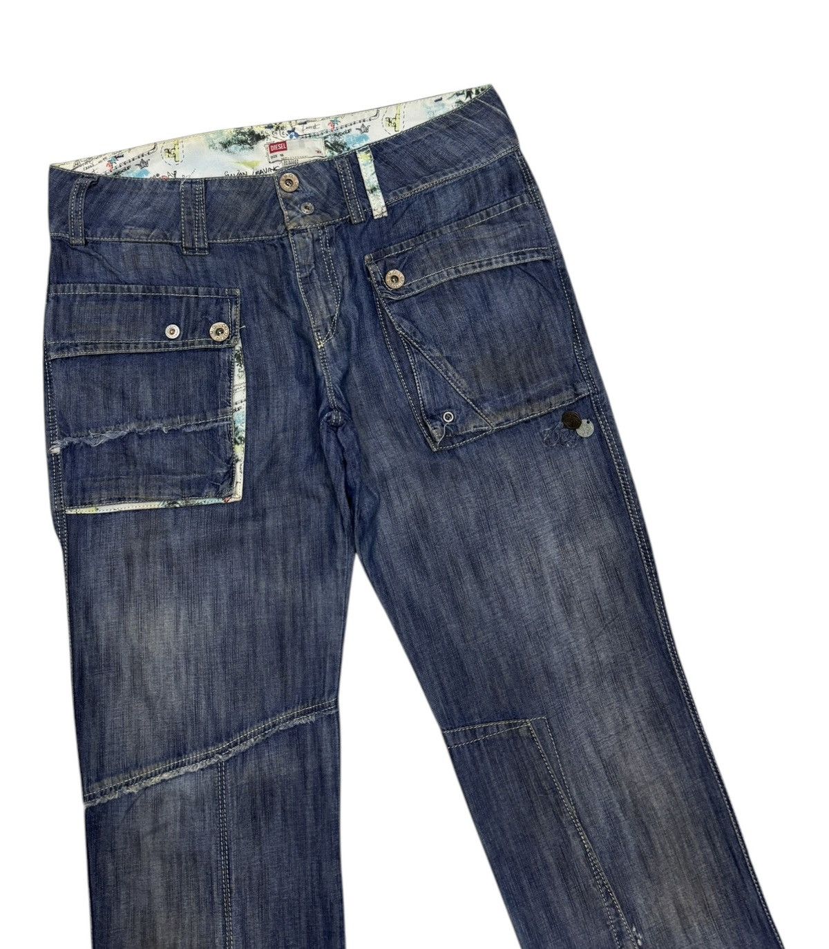 Diesel × Diesel Black Gold DIESEL MULTI POCKET DENIM BUSH JEANS PANTS Size US 30 / EU 46 - 7 Thumbnail