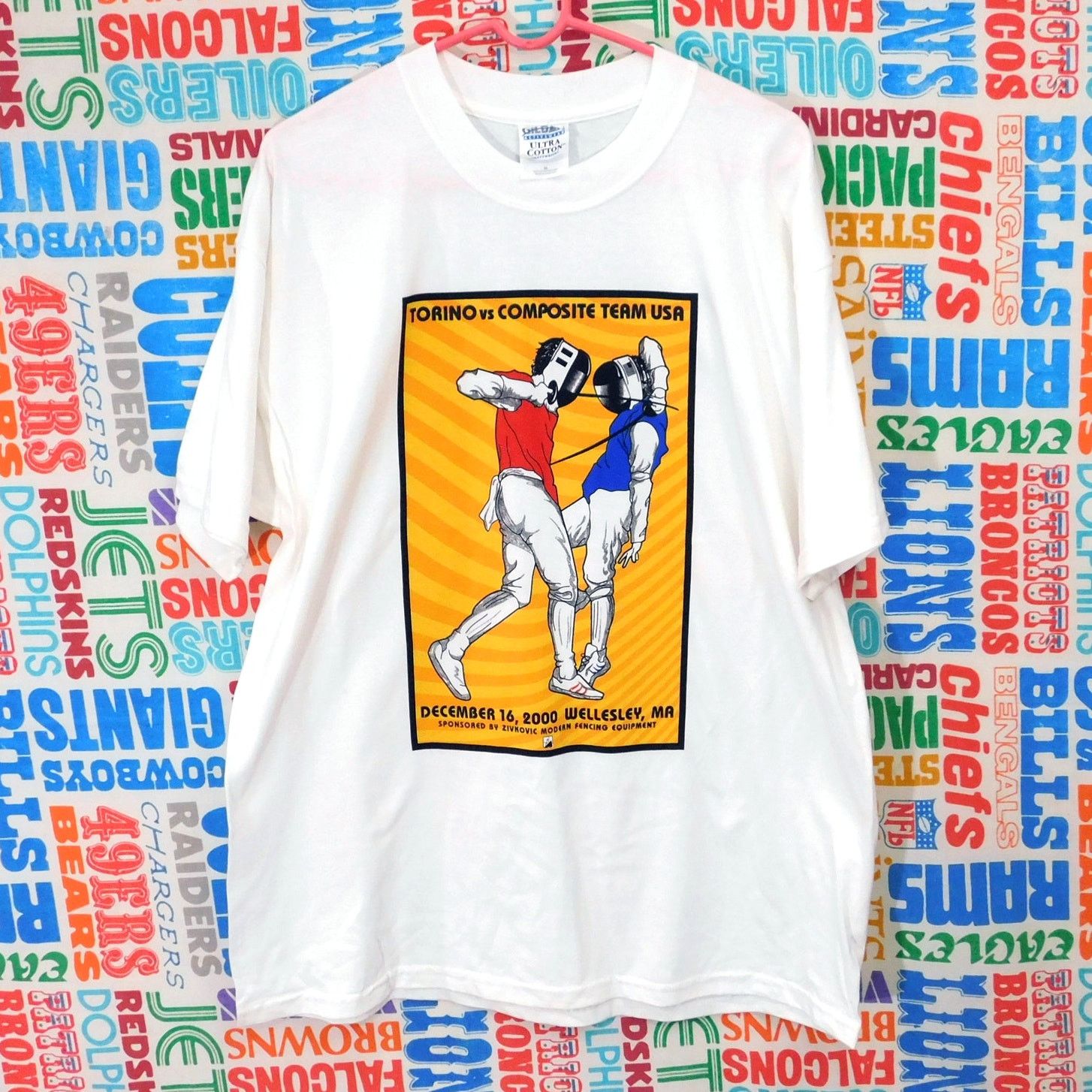 Gildan Zivkovic Fencing Tee XL Torino vs Composite Team USA 2000 Size US XL / EU 56 / 4 - 1 Thumbnail