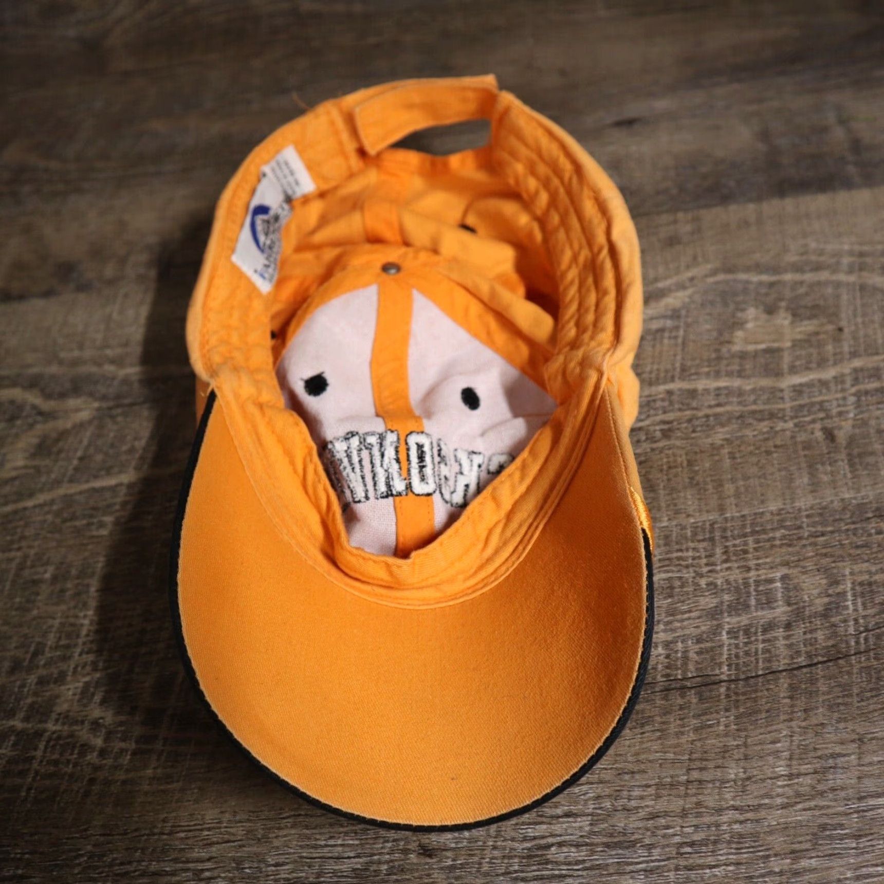 Vintage JACKSONVILLE Florida Orange Adjustable Adult Baseball Cap Hat Mens Baseball Cap Orange Beach Theme Velcro Strap Fahrenheit headwear company Adjustable Size ONE SIZE - 7 Thumbnail