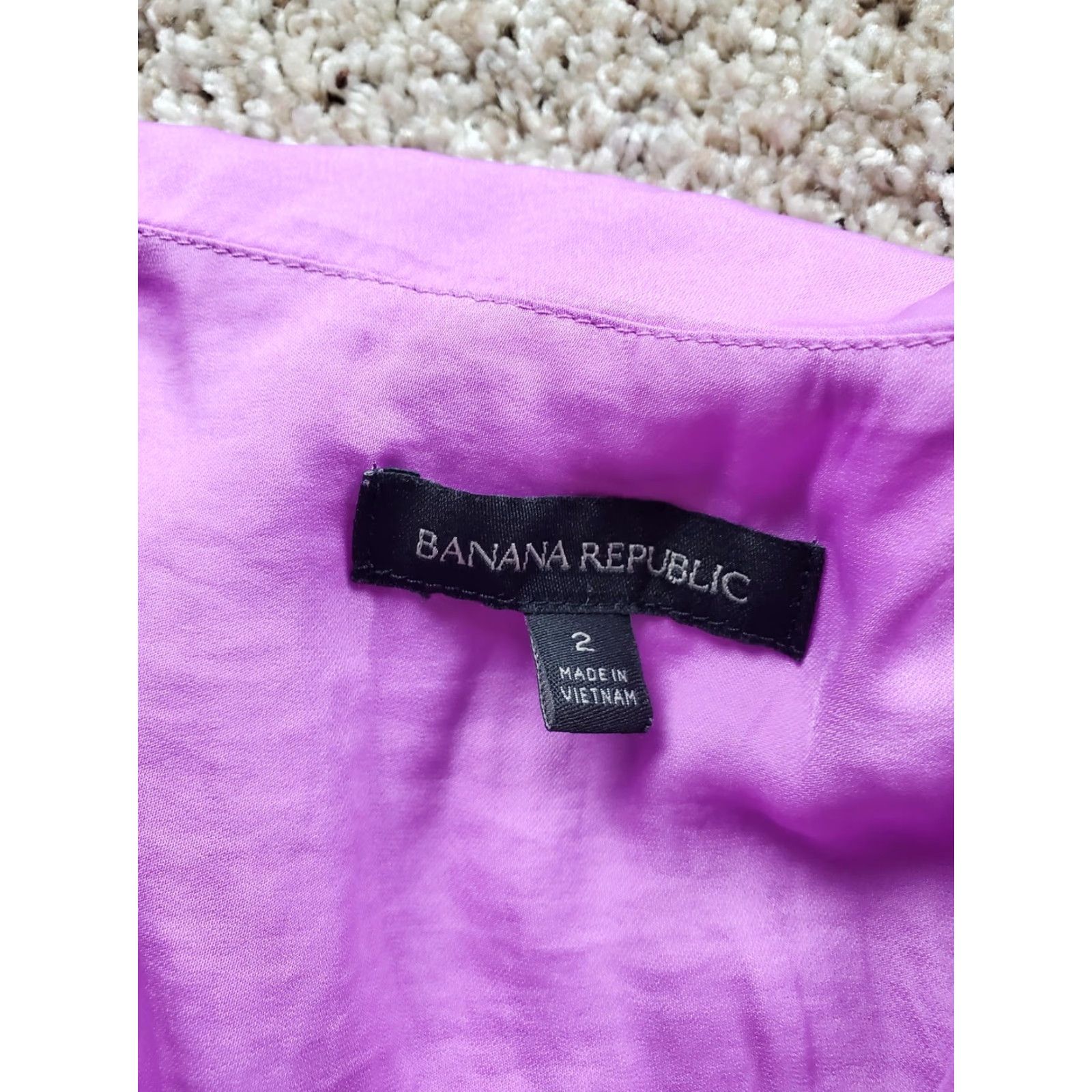 Banana Republic VINTAGE Banana Republic Dress Womens Size 2 Purple Sleeveless Goddess Mini Spring Lined Size XS / US 0-2 / IT 36-38 - 4 Thumbnail