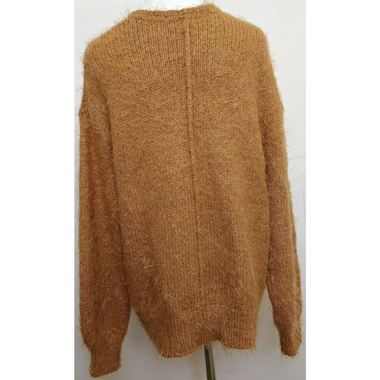 Free People Free People Fuzzy Mohair Cardigan Women's XS Orange NWT Size XS / US 0-2 / IT 36-38 - 3 Thumbnail