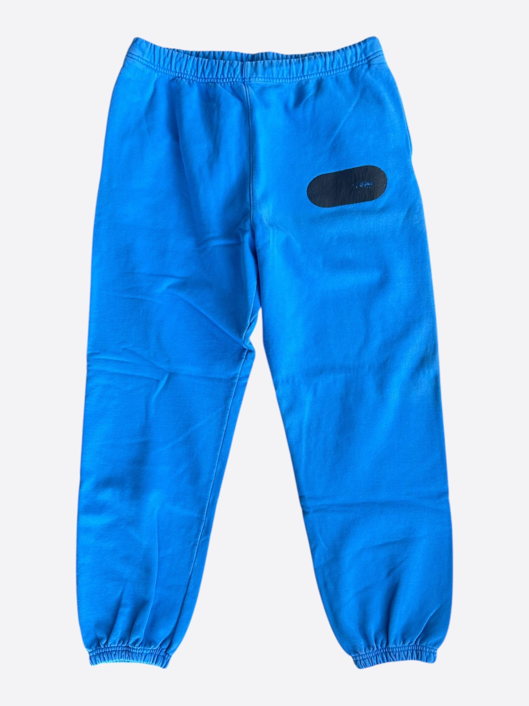 Gallery Dept. Gallery Dept Blue & Black Gym Logo Sweatpants Size US 34 / EU 50 - 1 Thumbnail
