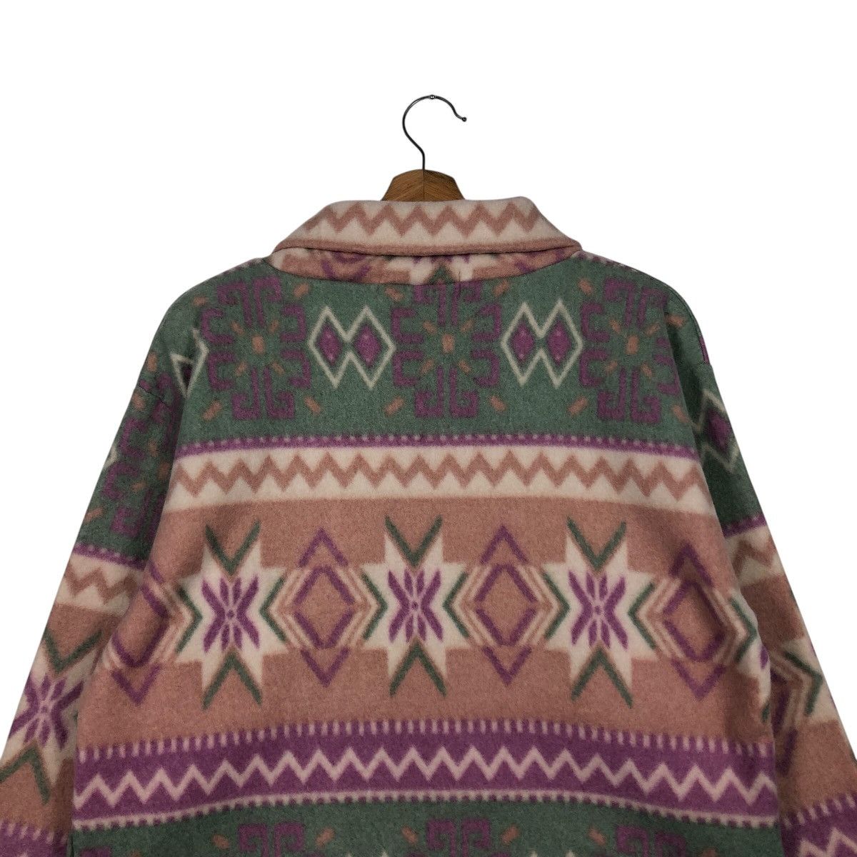 Japanese Brand 📌Vintage Fleece Jacket Navajo Design CP Fleece Sport Size US M / EU 48-50 / 2 - 10 Thumbnail
