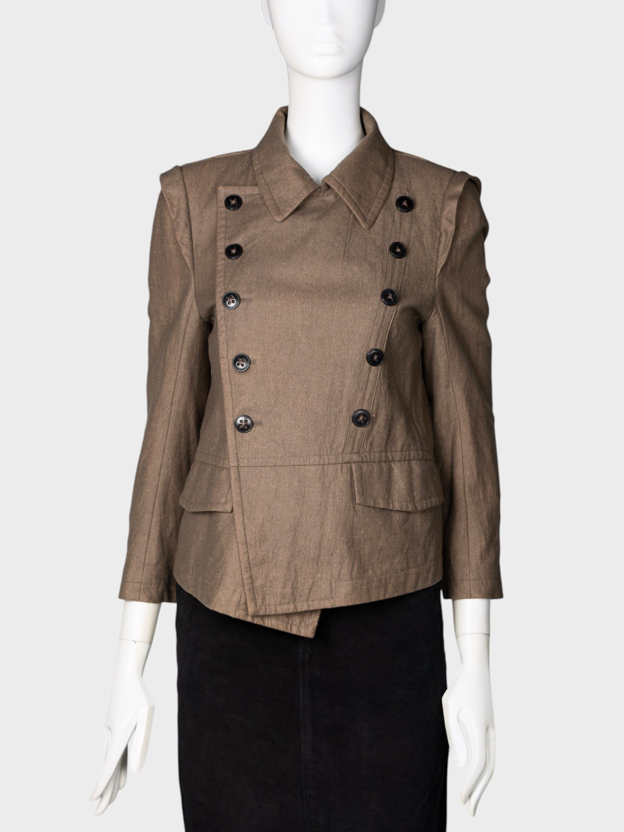 Ann Demeulemeester vintage Ann Demeulemeester double breast wool jacket Size M / US 6-8 / IT 42-44 - 1 Thumbnail