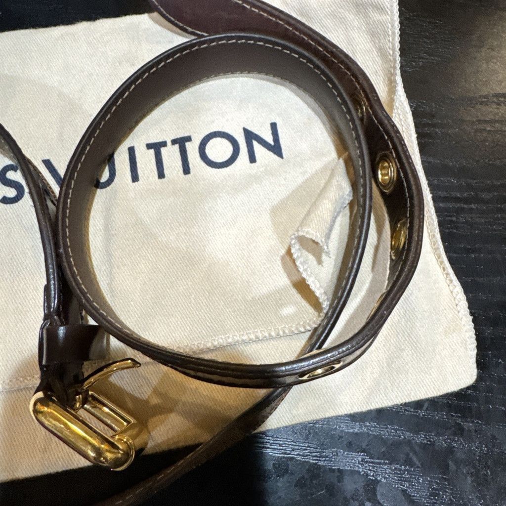 Louis Vuitton Louis Vuitton Damier Ebene Canvas Leather 25mm Belt 90/36 Size ONE SIZE - 14 Thumbnail