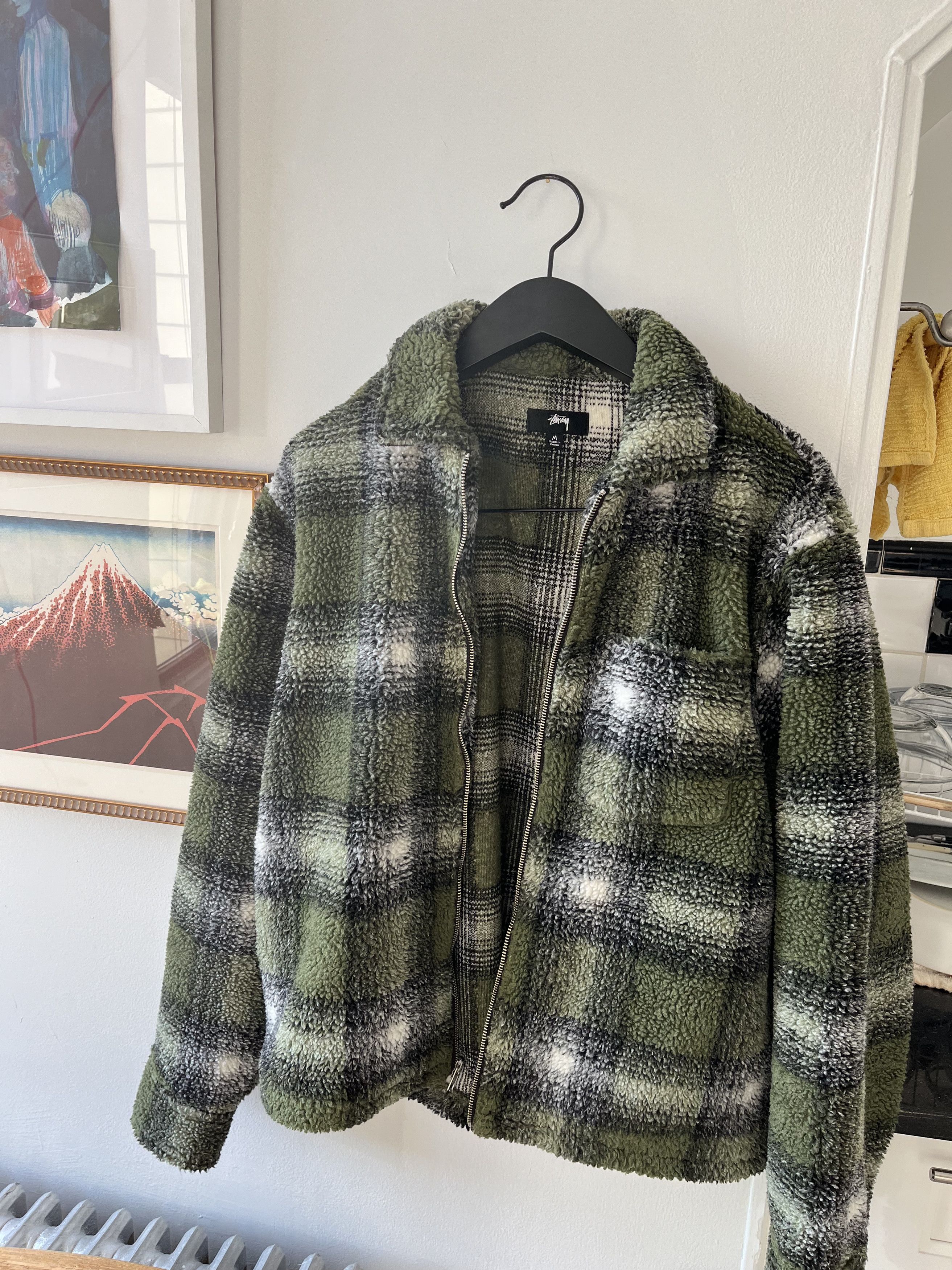 old stussy 90’s Lee Plaid Army Jacket Old Stüssy 90's Lee Plaid Army Jacket