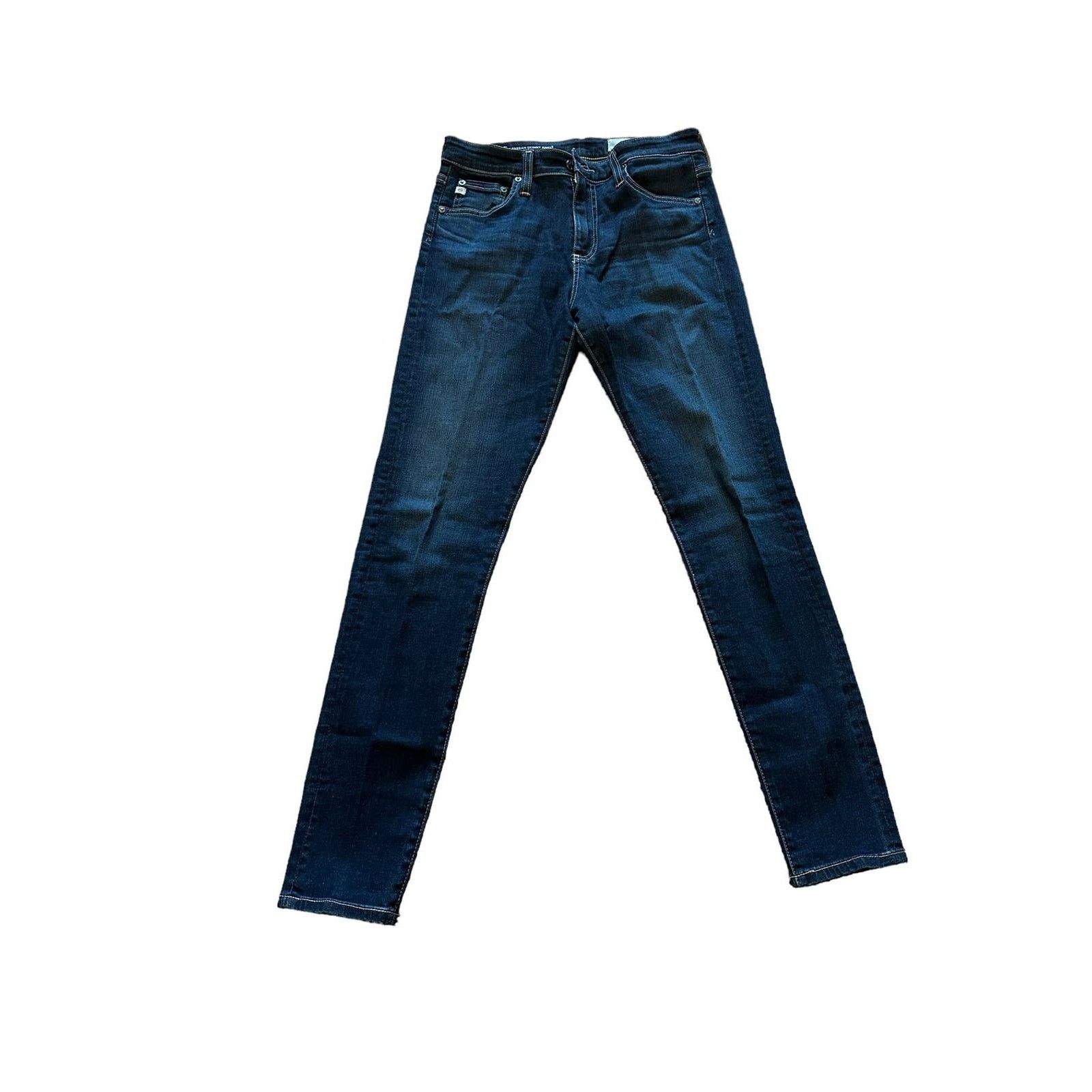 AG Adriano Goldschmied AG 27 The Farrah High Rise Skinny Ankle Dark Wash Blue Jeans Size 27" / US 4 / IT 40 - 2 Thumbnail