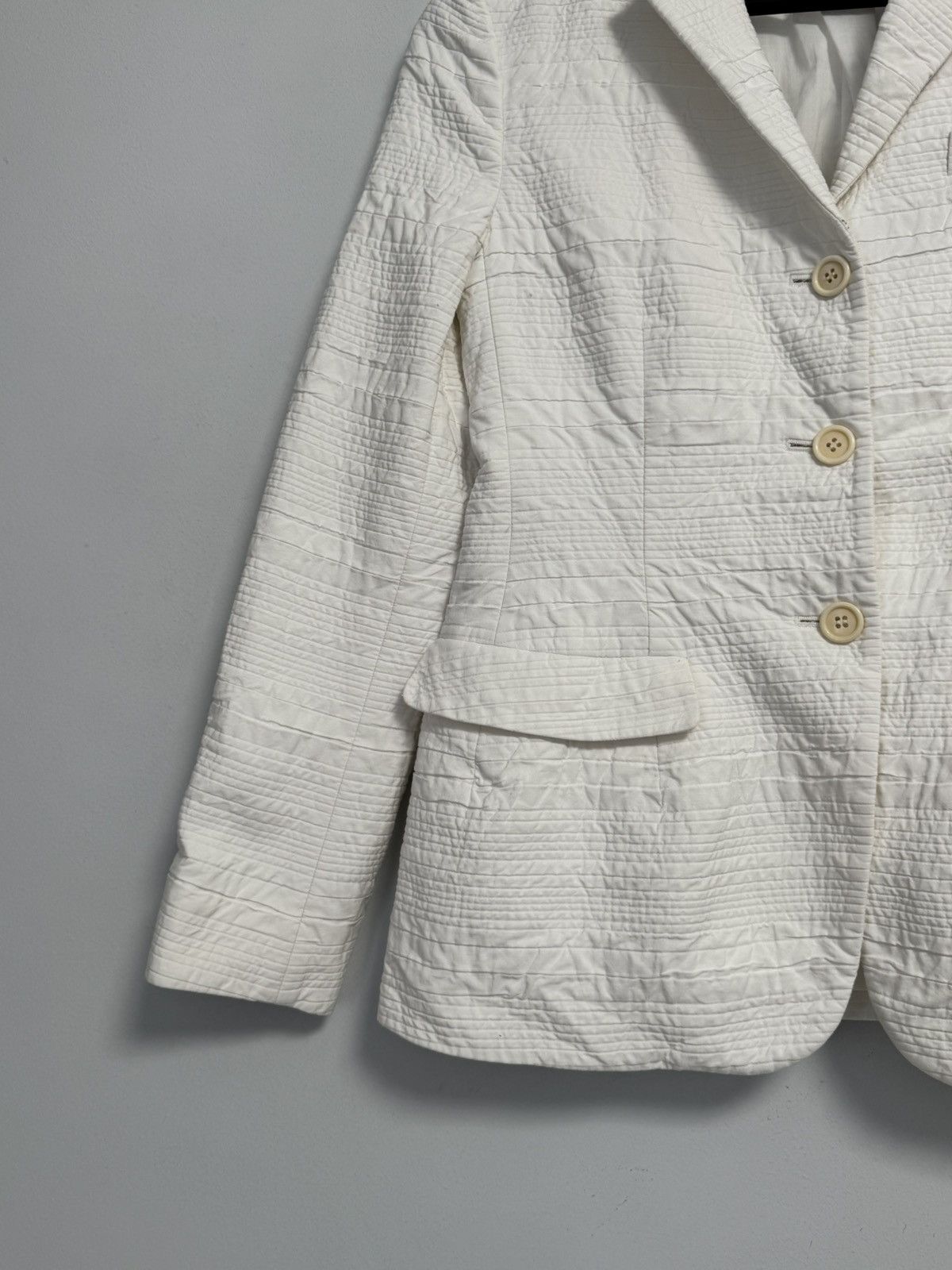 Prada Prada Women’s Jacket Blazer Luxury White Size M / US 6-8 / IT 42-44 - 4 Thumbnail