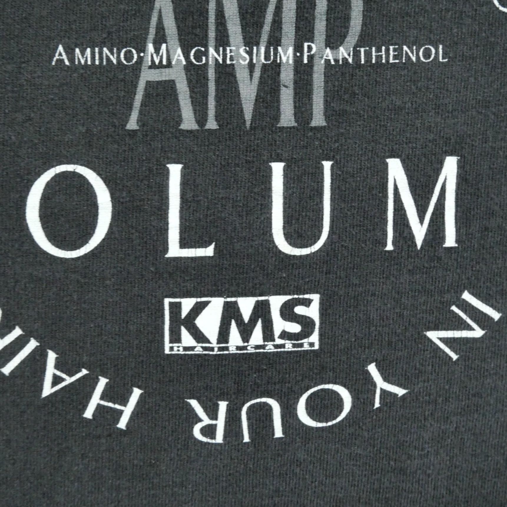 Vintage VINTAGE KMS Haircare T Shirt Men XL Black Long Sleeve 90s Graphic Print College Wear? Size US XL / EU 56 / 4 - 3 Thumbnail