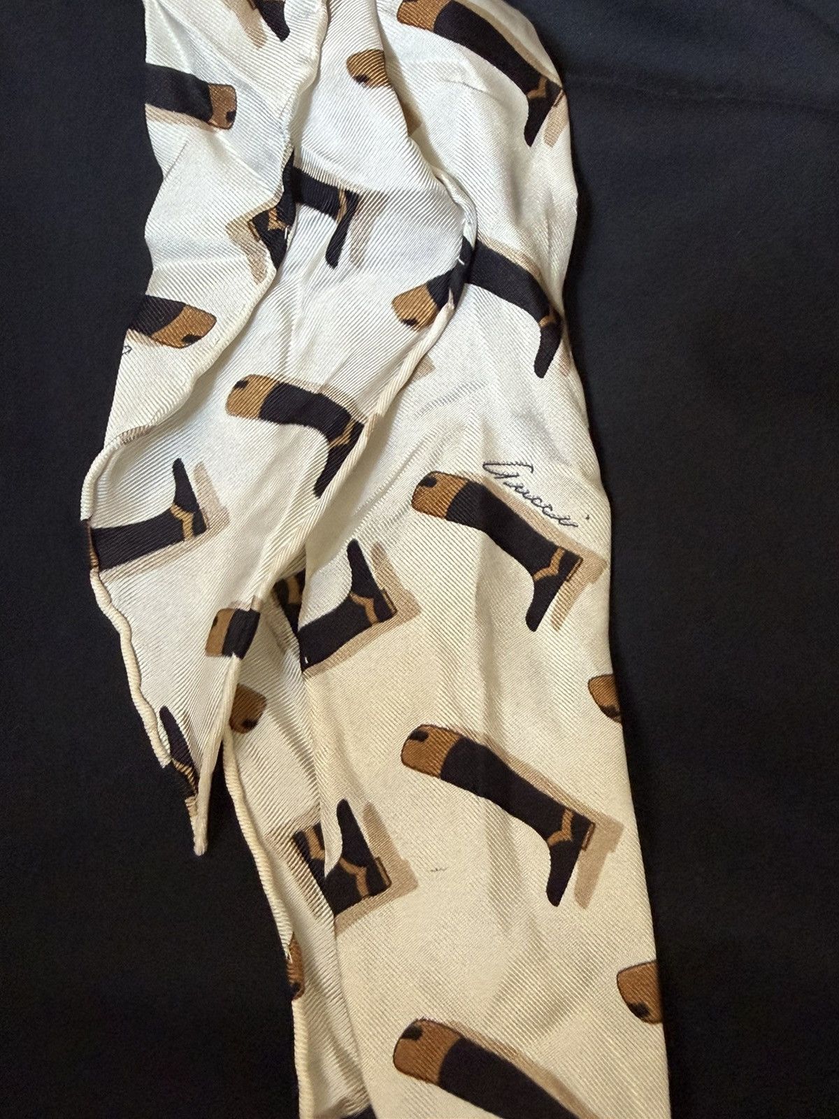 Gucci Gucci Silk Scarf Trousers Pants Size 27" / US 4 / IT 40 - 6 Thumbnail