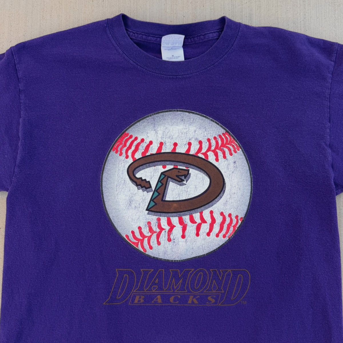 Other Vintage Y2K Arizona Diamondbacks Baseball T-Shirt Purple Size US M / EU 48-50 / 2 - 3 Thumbnail
