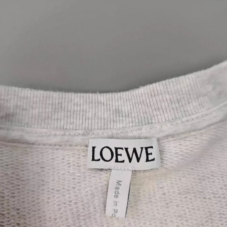 Loewe loewe Light gray woven logo sweatshirt 2506-Nextarrow Size US XS / EU 42 / 0 - 5 Thumbnail
