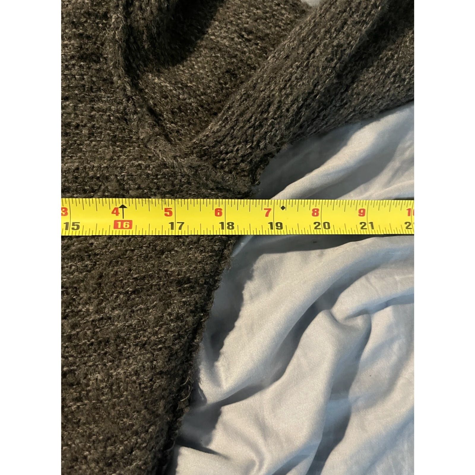 Free People FREE PEOPLE Chunky Knit Cardigan Sweater Women Medium Gray Wool Blend Size M / US 6-8 / IT 42-44 - 7 Thumbnail