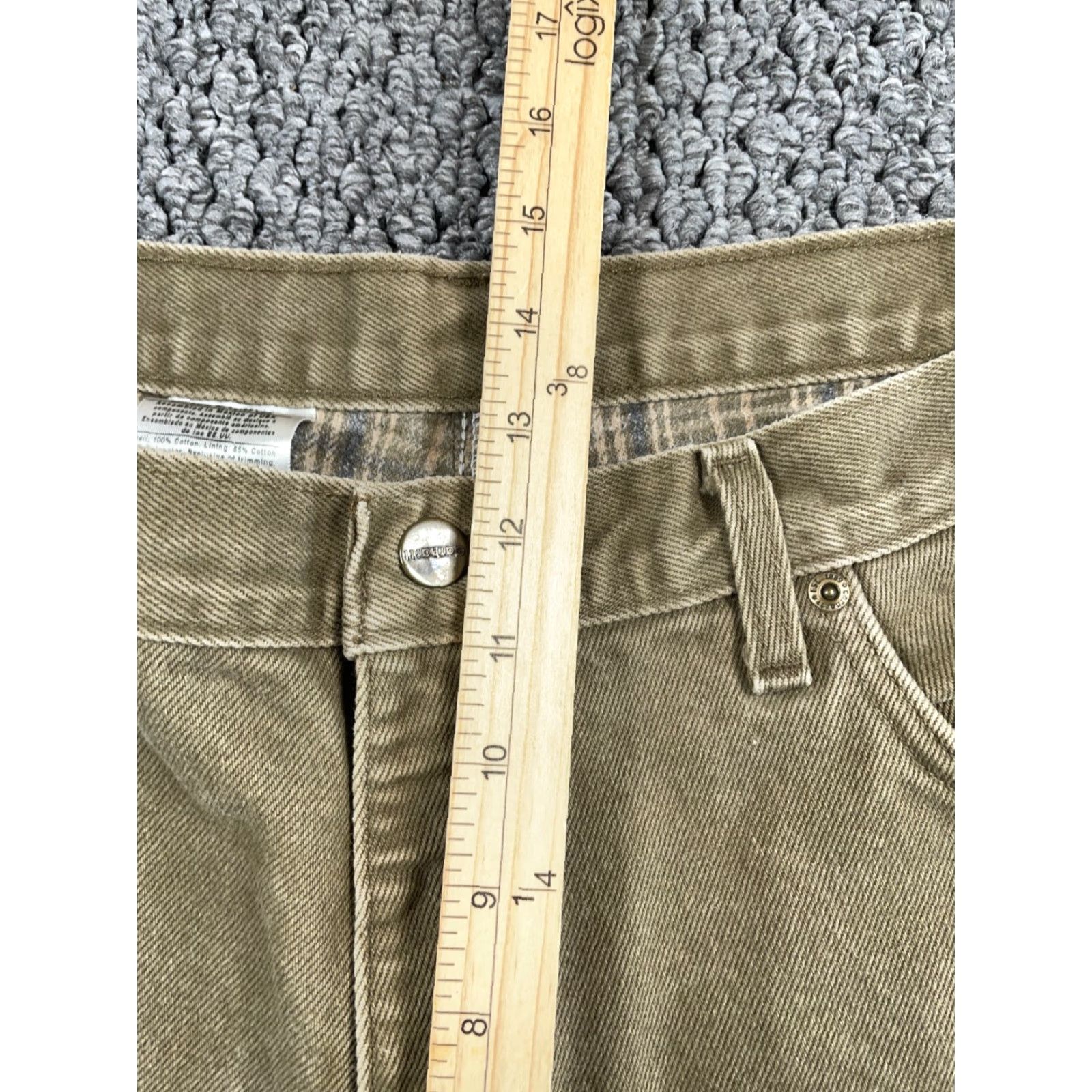Carhartt VINTAGE Carhartt Jeans Men 36 x 29 Regular Brown Denim 5-Pocket Lined 90s Grunge Size US 36 / EU 52 - 7 Thumbnail