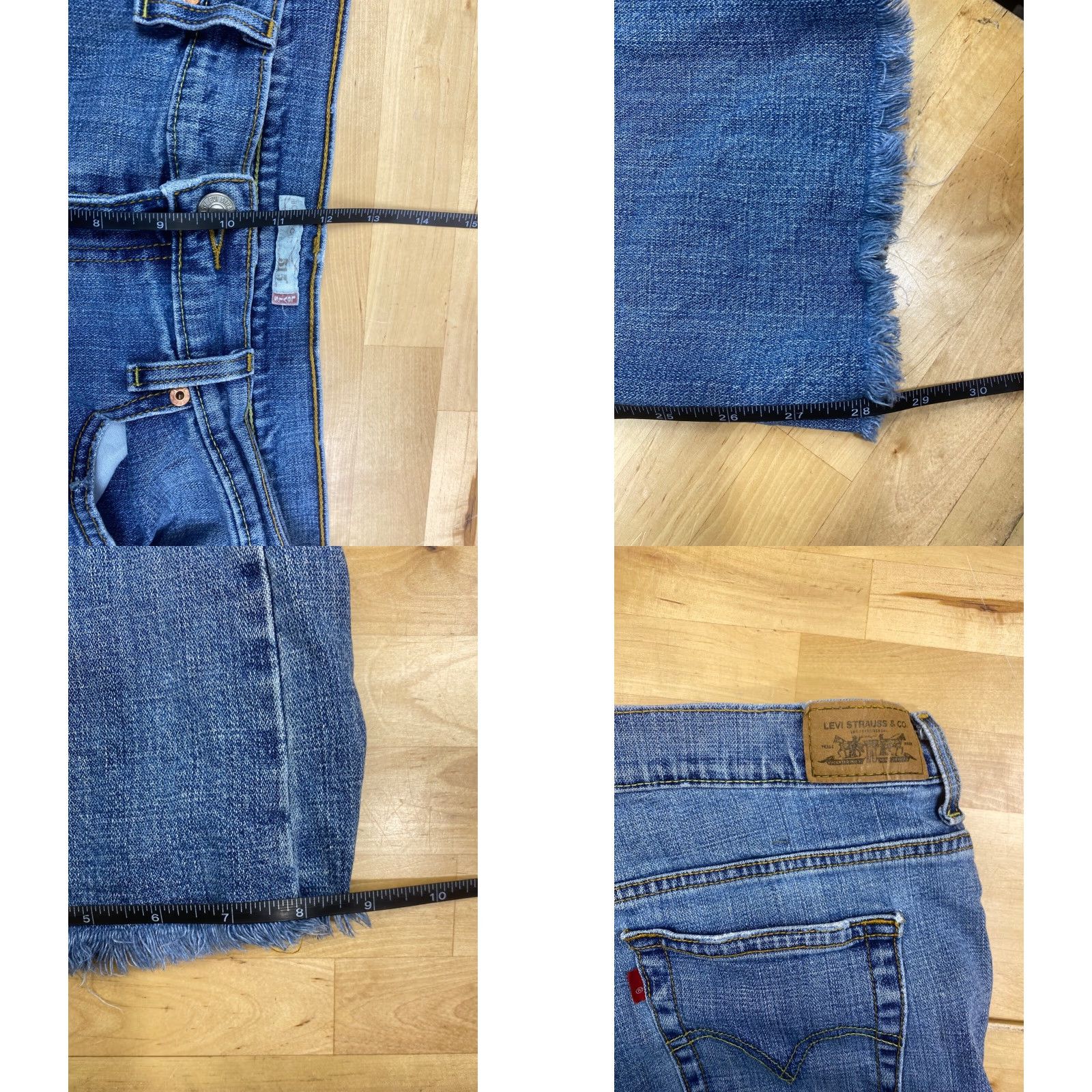 Levi's VINTAGE Levis Boot Cut 515 Jeans Womens 32x28 Blue Denim Jeans Casual Ladies 515 Bootcut 32 Blue Womens Size 24" / US 00 / IT 34 - 8 Thumbnail