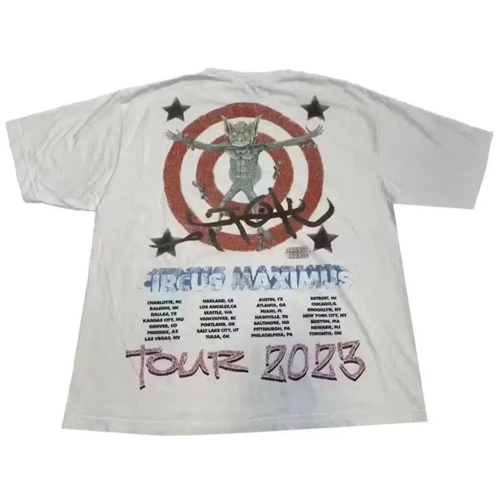 Travis Scott Travis Scott Utopia Tour Circus Maximus Merch Tee SZ S Size US S / EU 44-46 / 1 - 2 Thumbnail