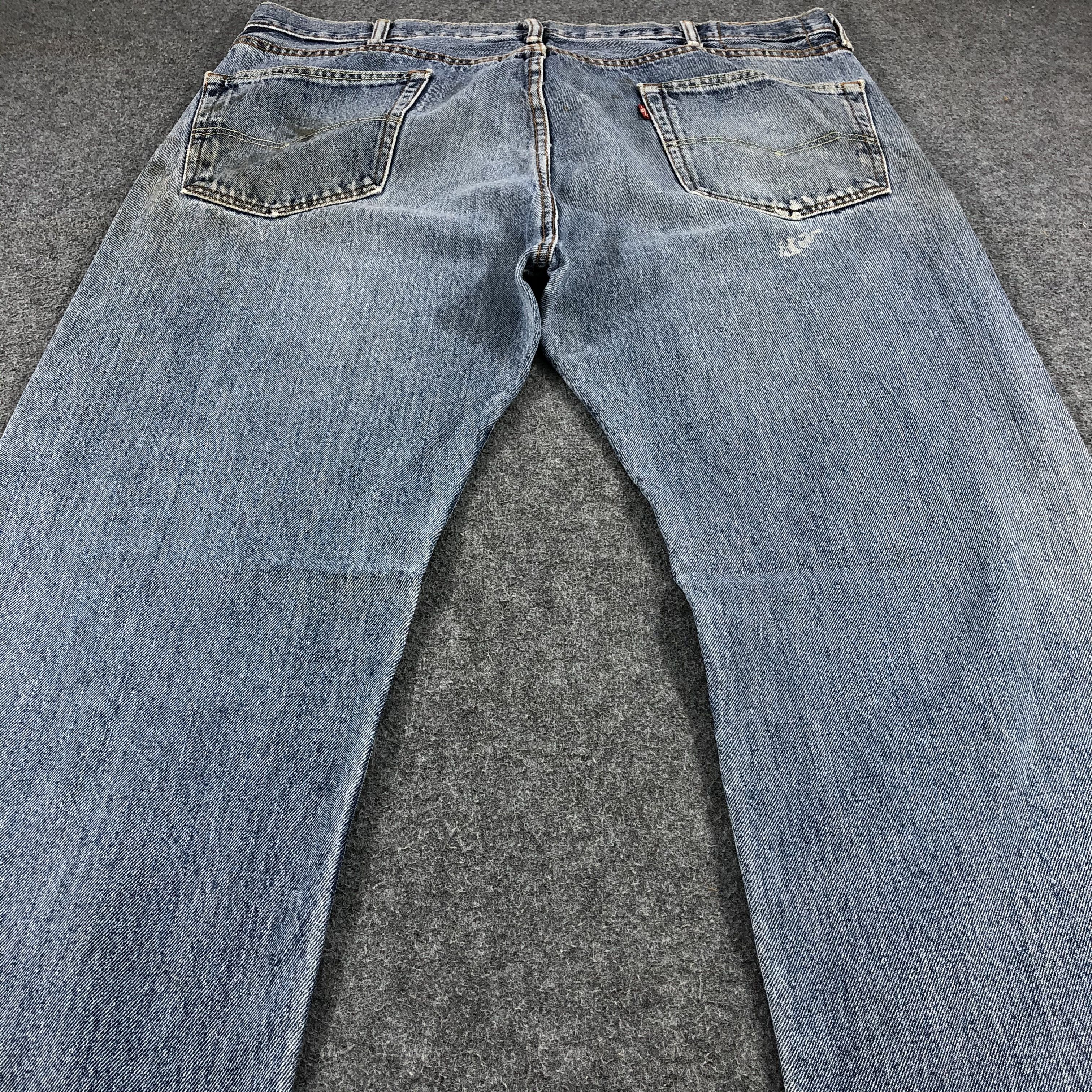Levi's Vintage Blue Washed Levis 505 Jeans-J938 Size US 41 - 4 Thumbnail