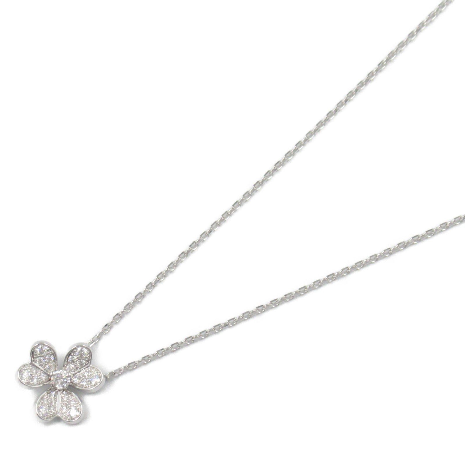 Van Cleef & Arpels Van Cleef Arpels Frivole Pendant Mini Necklace K18Wg (White Gold) Diamond Clear Size ONE SIZE - 1 Thumbnail