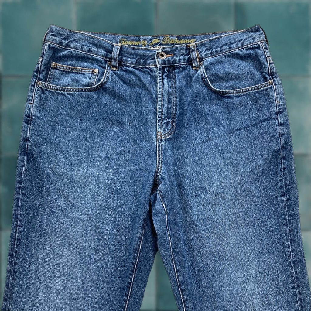 Tommy Bahama Tommy Bahama Jeans Mens 38x32 Blue Classic Fit Medium Wash Five Pocket Denim Shirt? Size US 38 / EU 54 - 1 Thumbnail