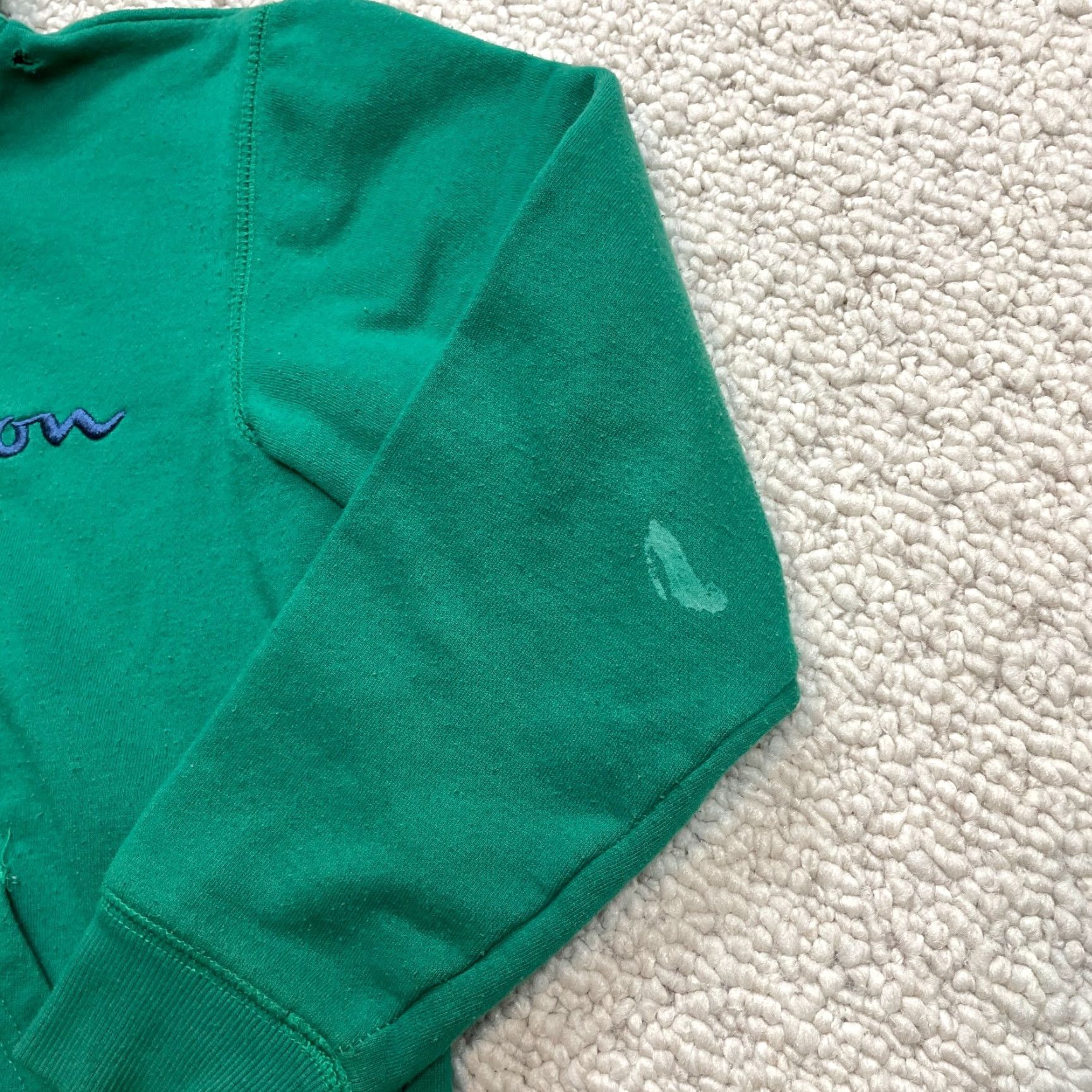 Champion Champion Hoodie Sweatshirt Womens M Green Retro Spellout Active Size M / US 6-8 / IT 42-44 - 3 Thumbnail