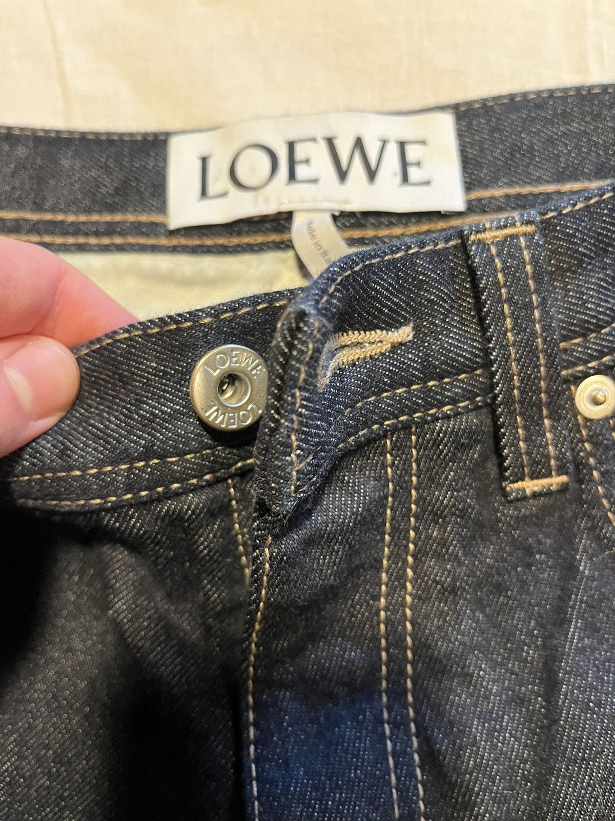 Loewe Loewe straight leg denim pants. Size US 31 - 8 Thumbnail