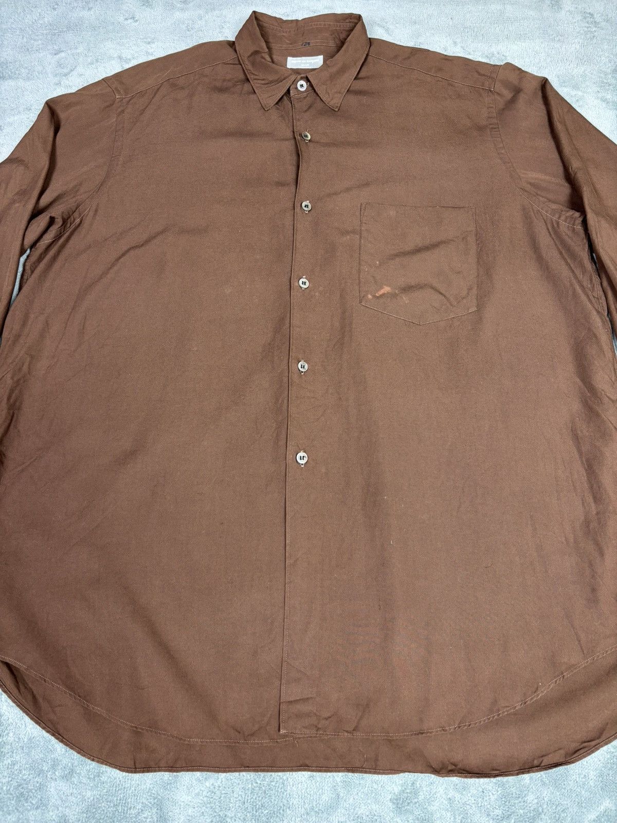 Comme des Garcons Homme Vintage 90’s Comme des Garcons Homme Rayon Shirt Size US L / EU 52-54 / 3 - 2 Thumbnail