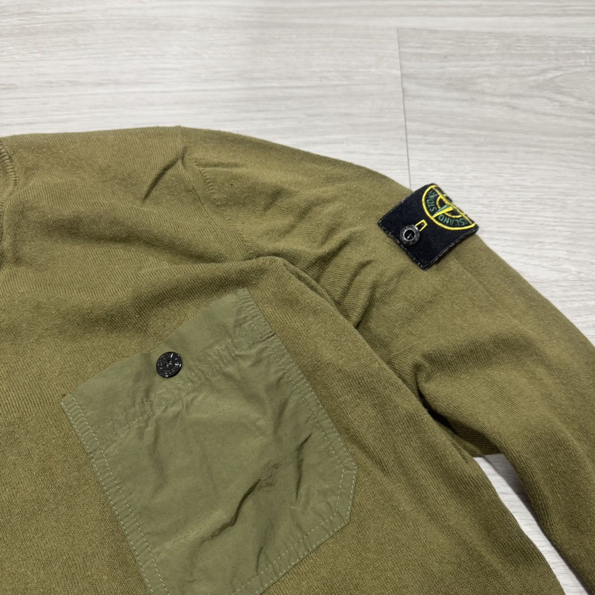 Stone Island Crewneck Sweater – Olive Green