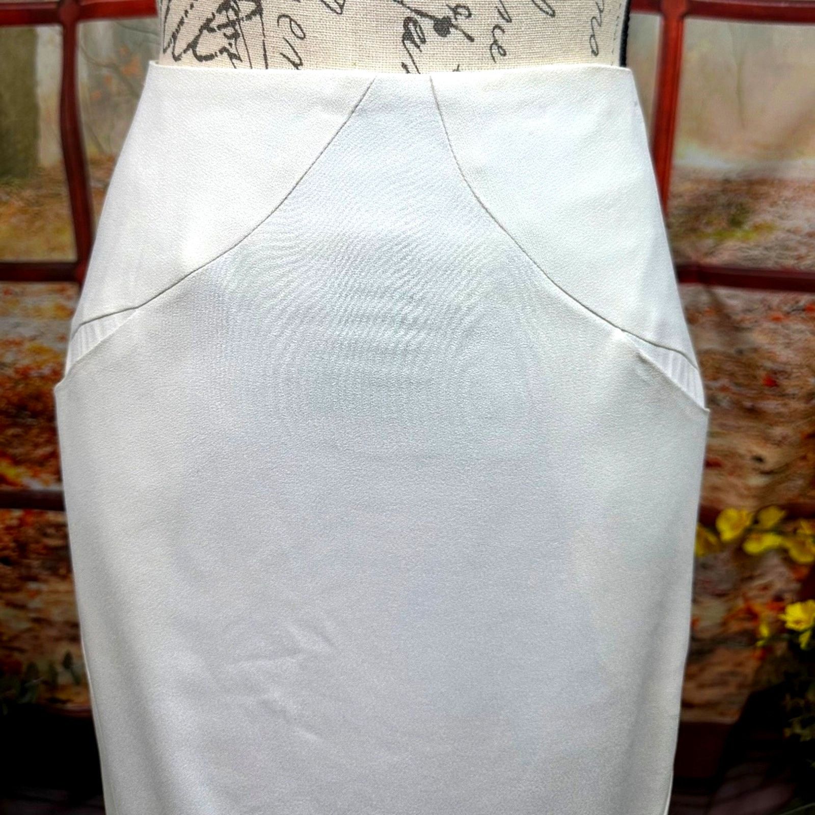 Zac Posen Zac Posen Midi Skirt Vanilla size 10 Size L / US 10 / IT 46 - 7 Thumbnail
