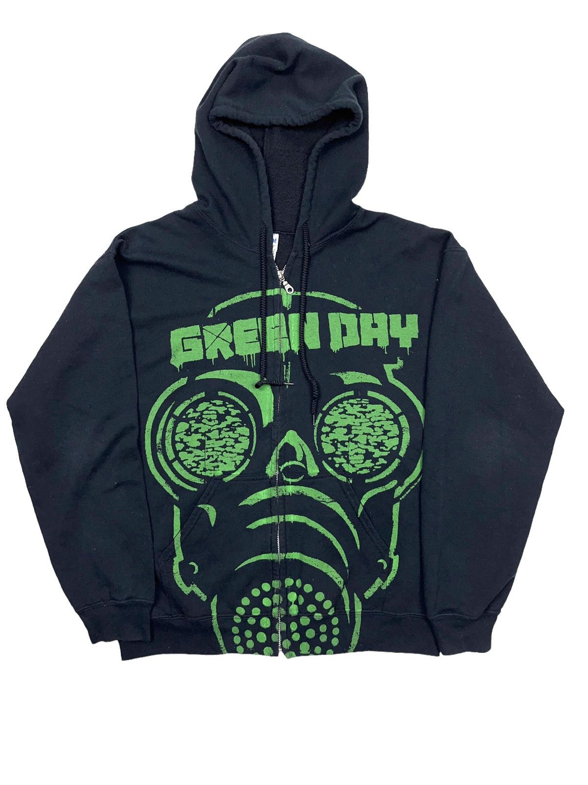 Vintage Vintage y2k Green Day Gas Mask Hoodie Grailed