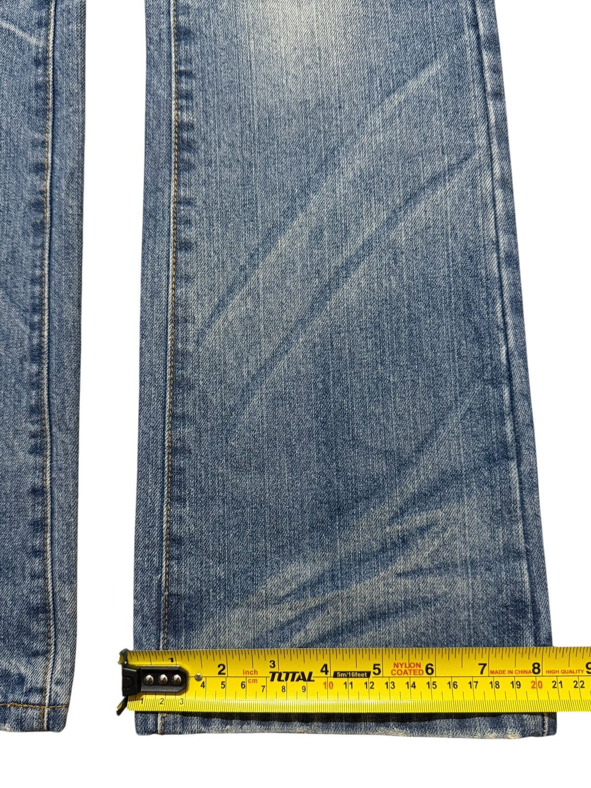 If Six Was Nine Vintage Y2K Japanese Faded Clawmark Whisker Wide Leg Flare Size US 30 / EU 46 - 12 Thumbnail