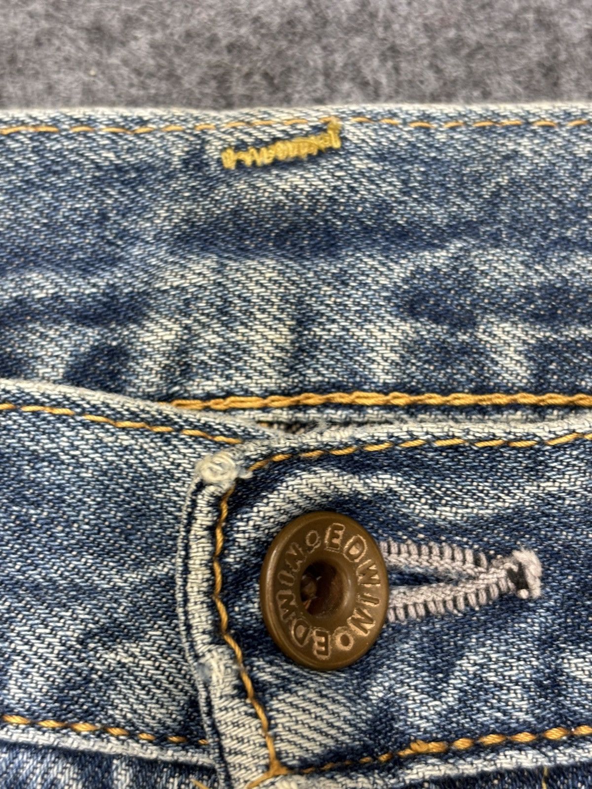 Edwin 💥Wide 90s💥Vintage Edwin Mnimalist Fade Selvedge Denim F626 Size US 29 - 9 Thumbnail