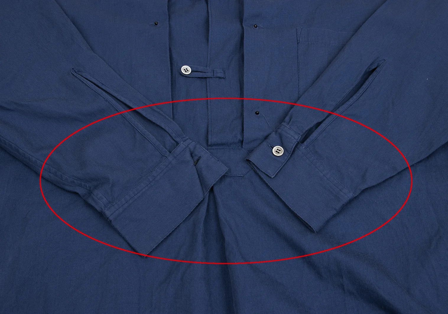 Yohji Yamamoto Yohji Yamamoto Cotton Grommet Button Pullover Long Shirt Size US M / EU 48-50 / 2 - 13 Thumbnail