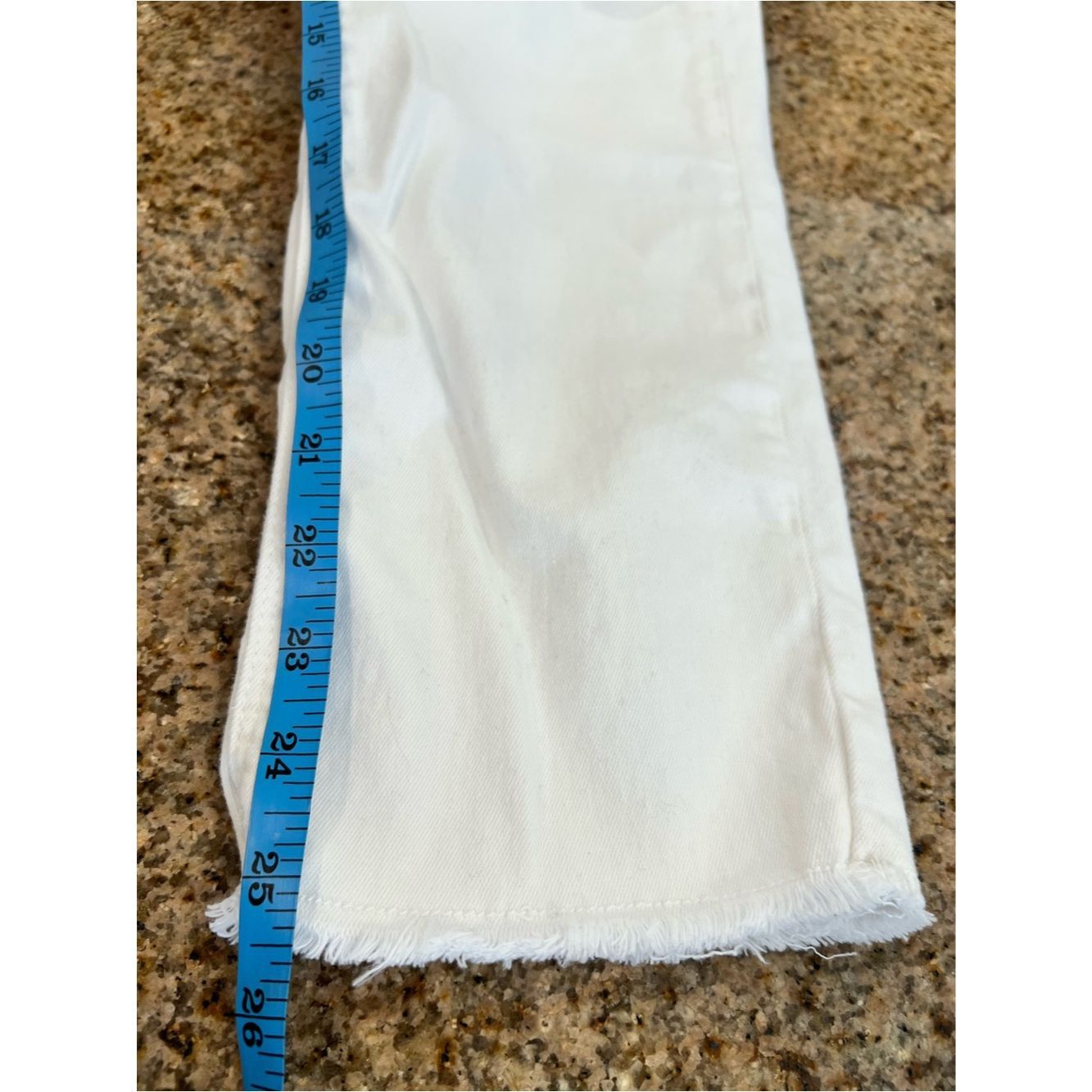 Zadig & Voltaire Zadig & Voltaire Ava Perm White Slim Crop Jeans Raw Hem Siz Size 28" / US 6 / IT 42 - 8 Thumbnail