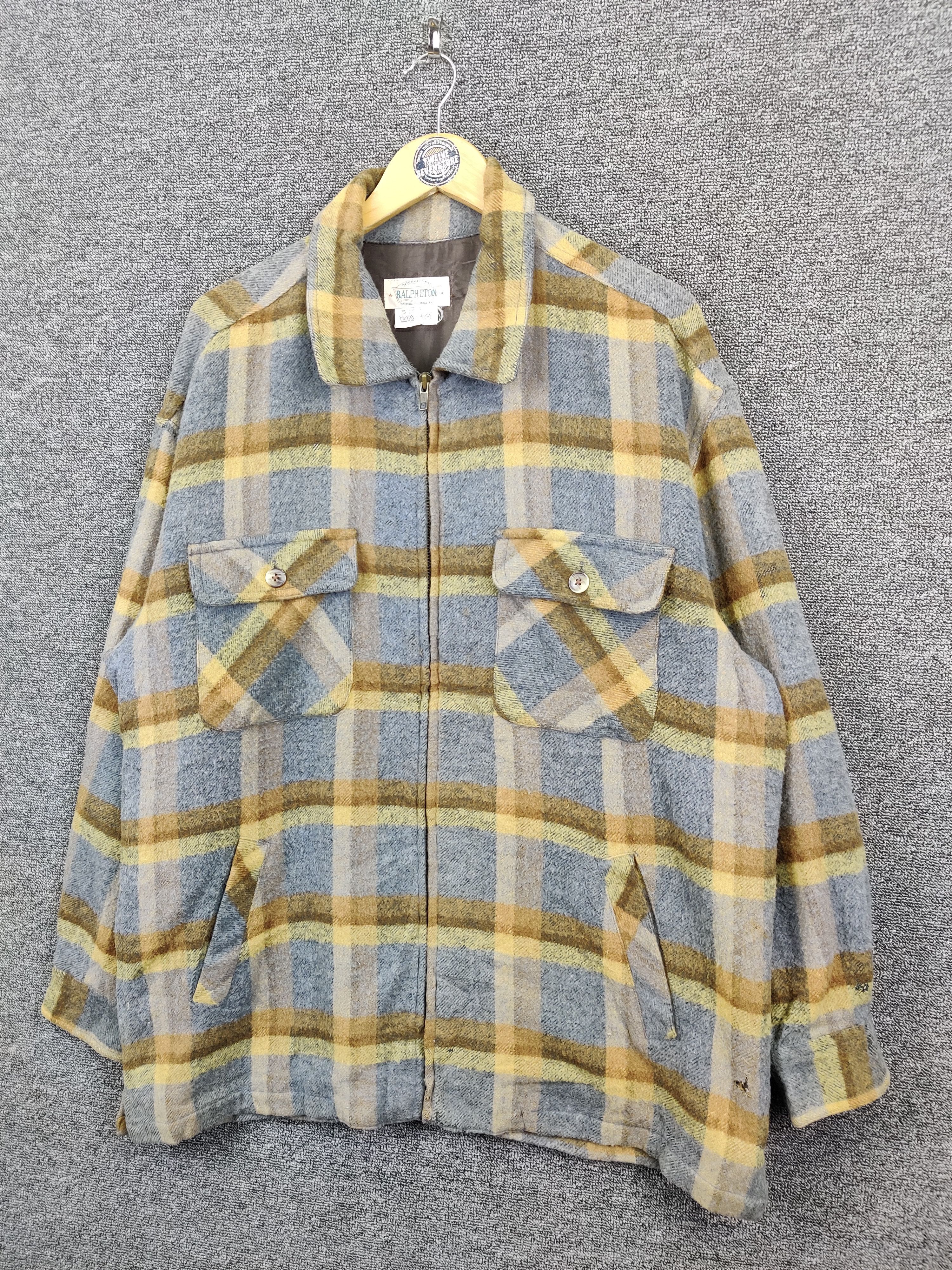 Eton Vintage Ralph Eton Plaid Hunting Zipper Jacket Size US L / EU 52-54 / 3 - 2 Thumbnail