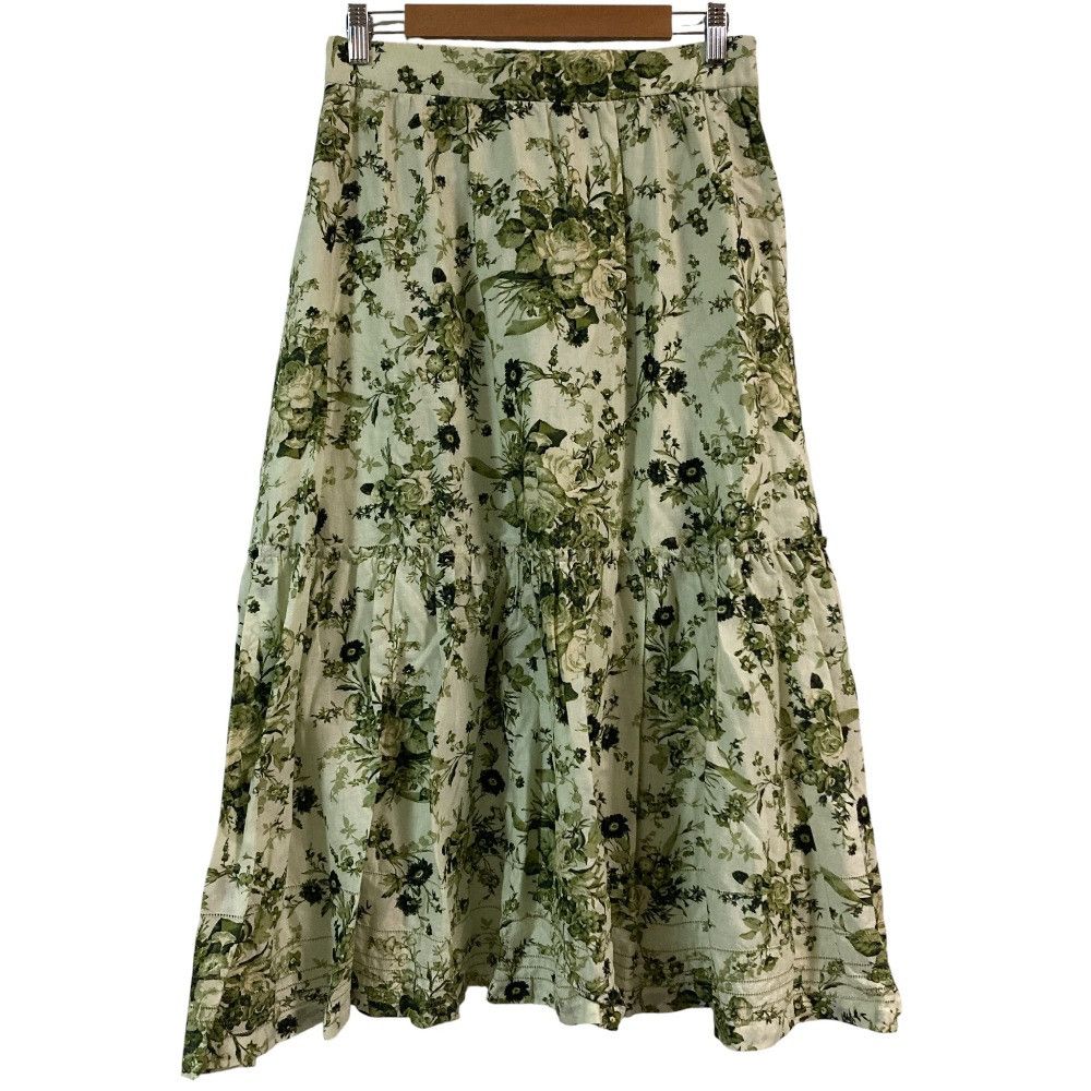 Other INGEBORG Flower Print Long Skirt Textile Skirts A2291FS402 DUTY FREE for USA