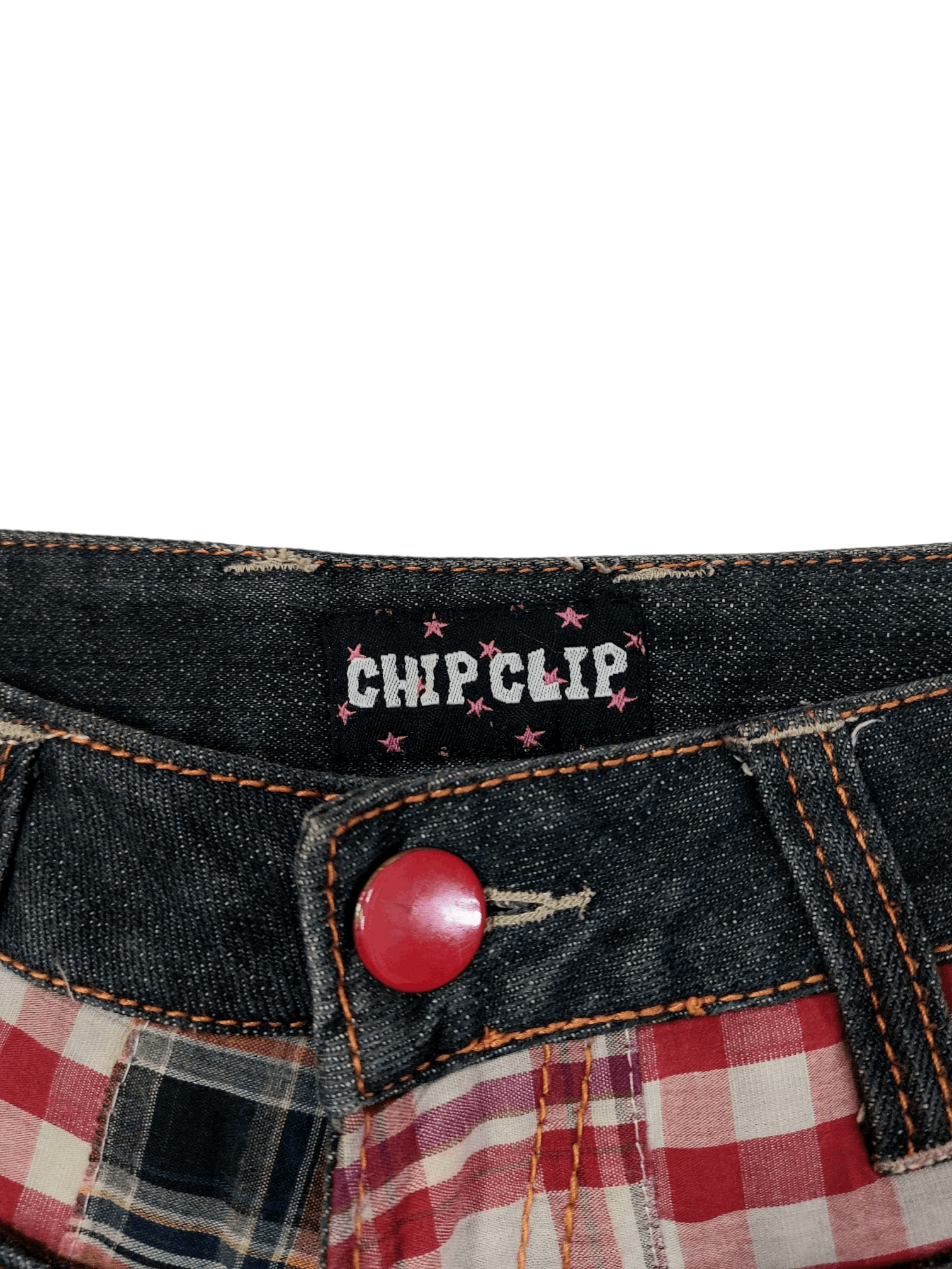 Designer Chip Clip Double Waist Patched Kapital Style Short Size US 31 - 7 Thumbnail