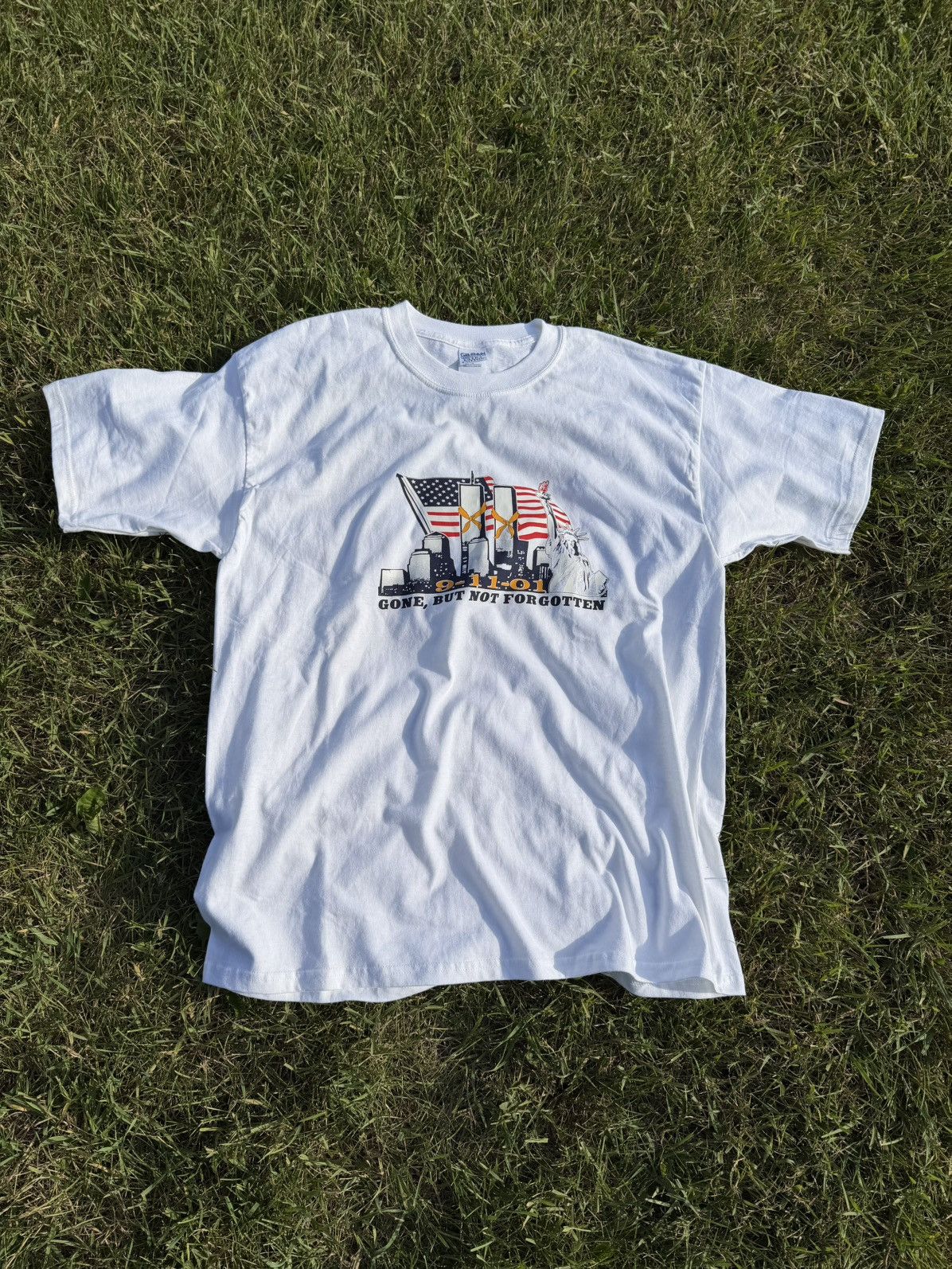 Streetwear × Vintage Frank Hassle 9/11 Tshirt | Grailed